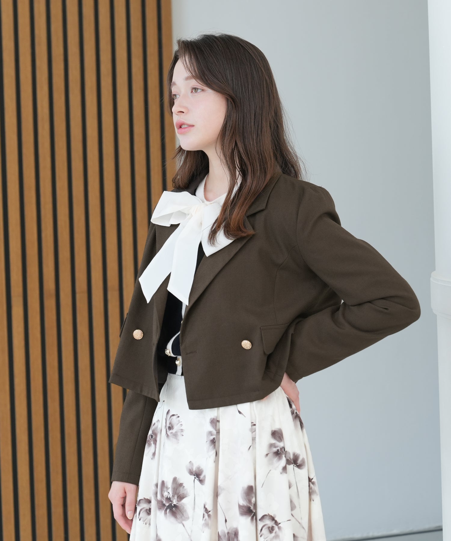 ブラウン model:162 着用サイズ:M