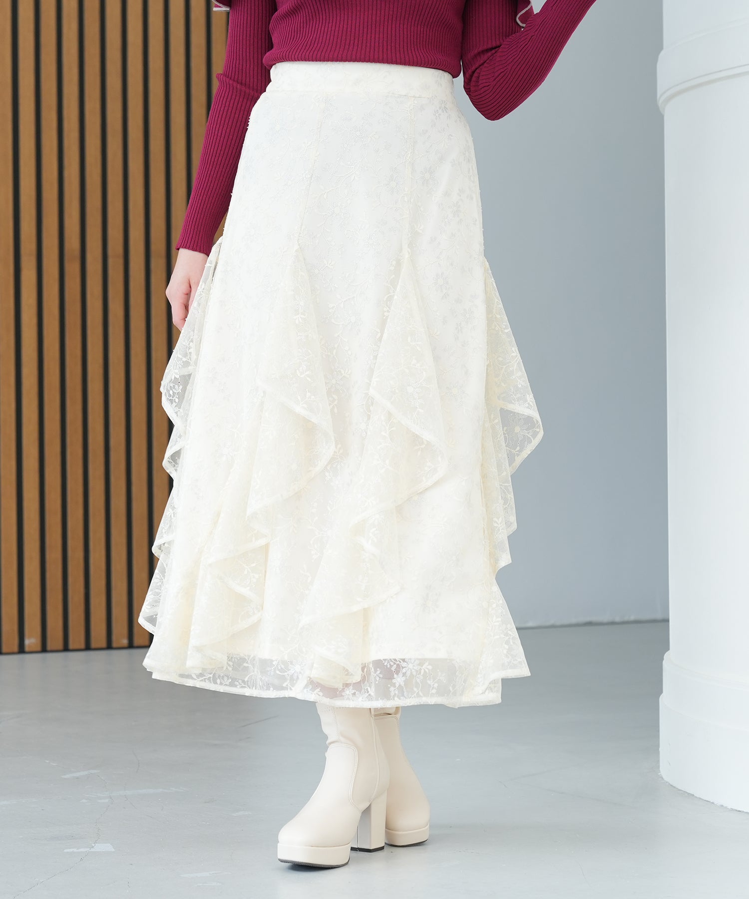 アイボリー model:162 着用サイズ:M