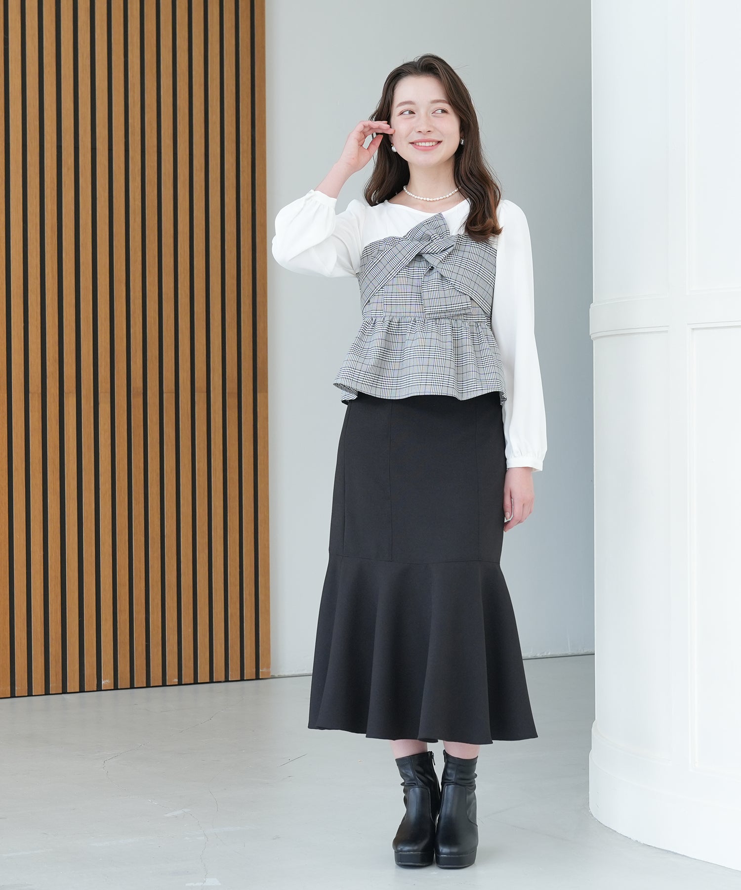 ミディアムグレー model:162 着用サイズ:M