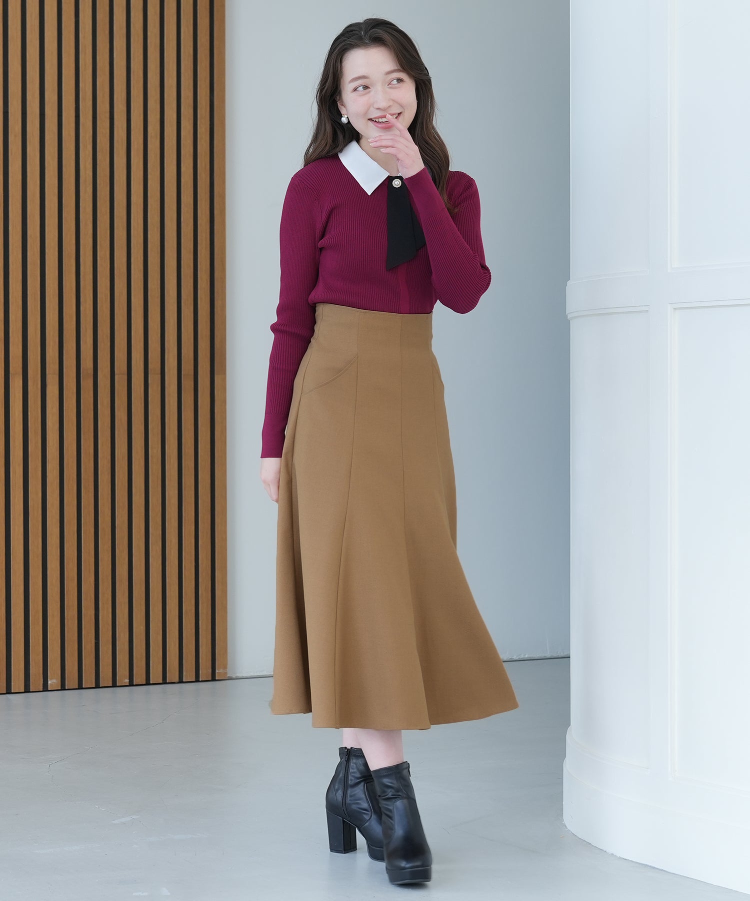 キャメル model:162 着用サイズ:M