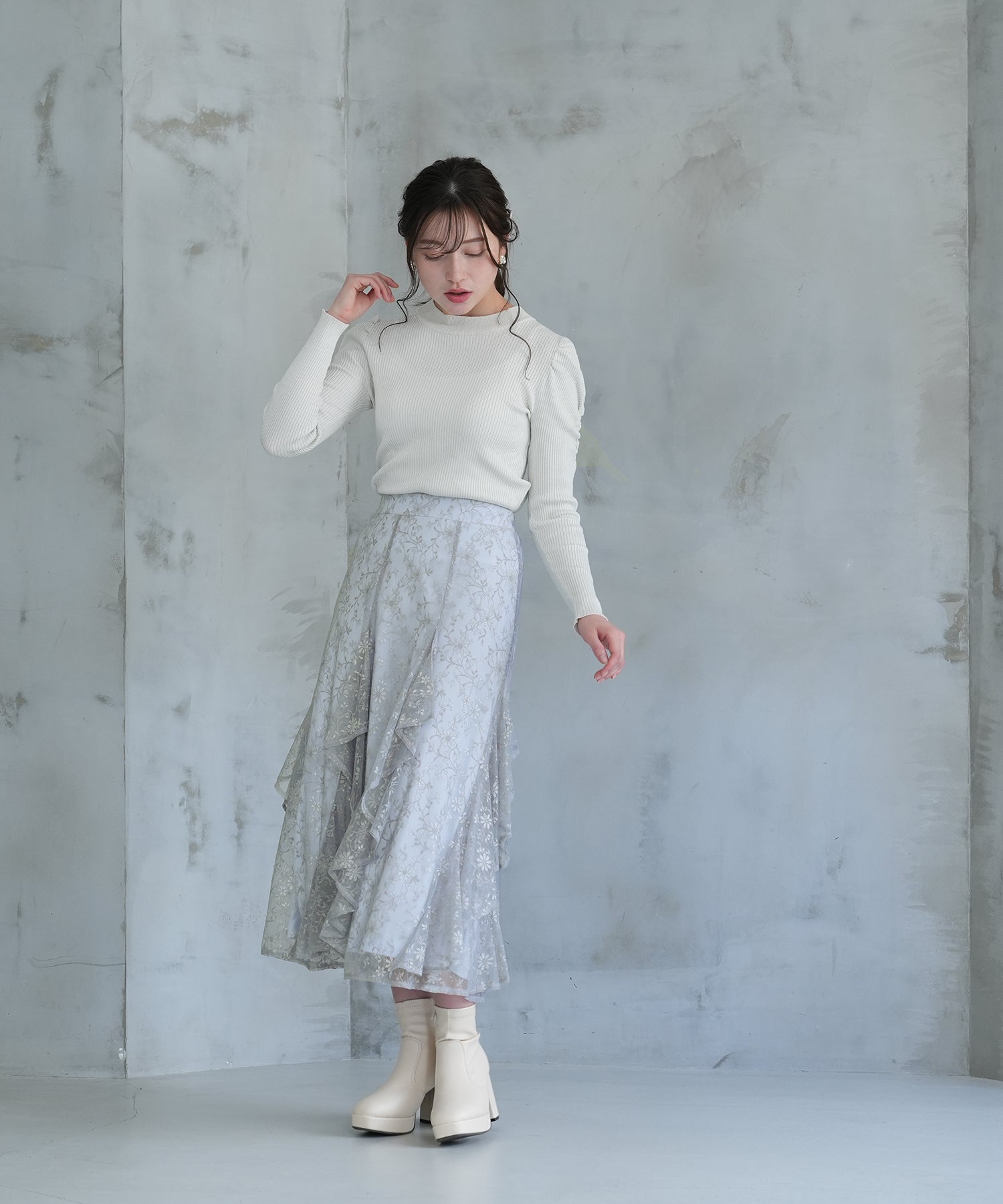 ブルー model:162 着用サイズ:M