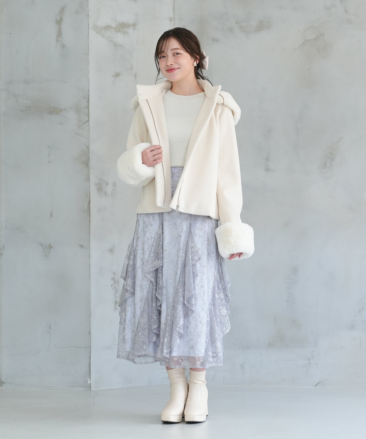 ホワイト model:162 着用サイズ:M