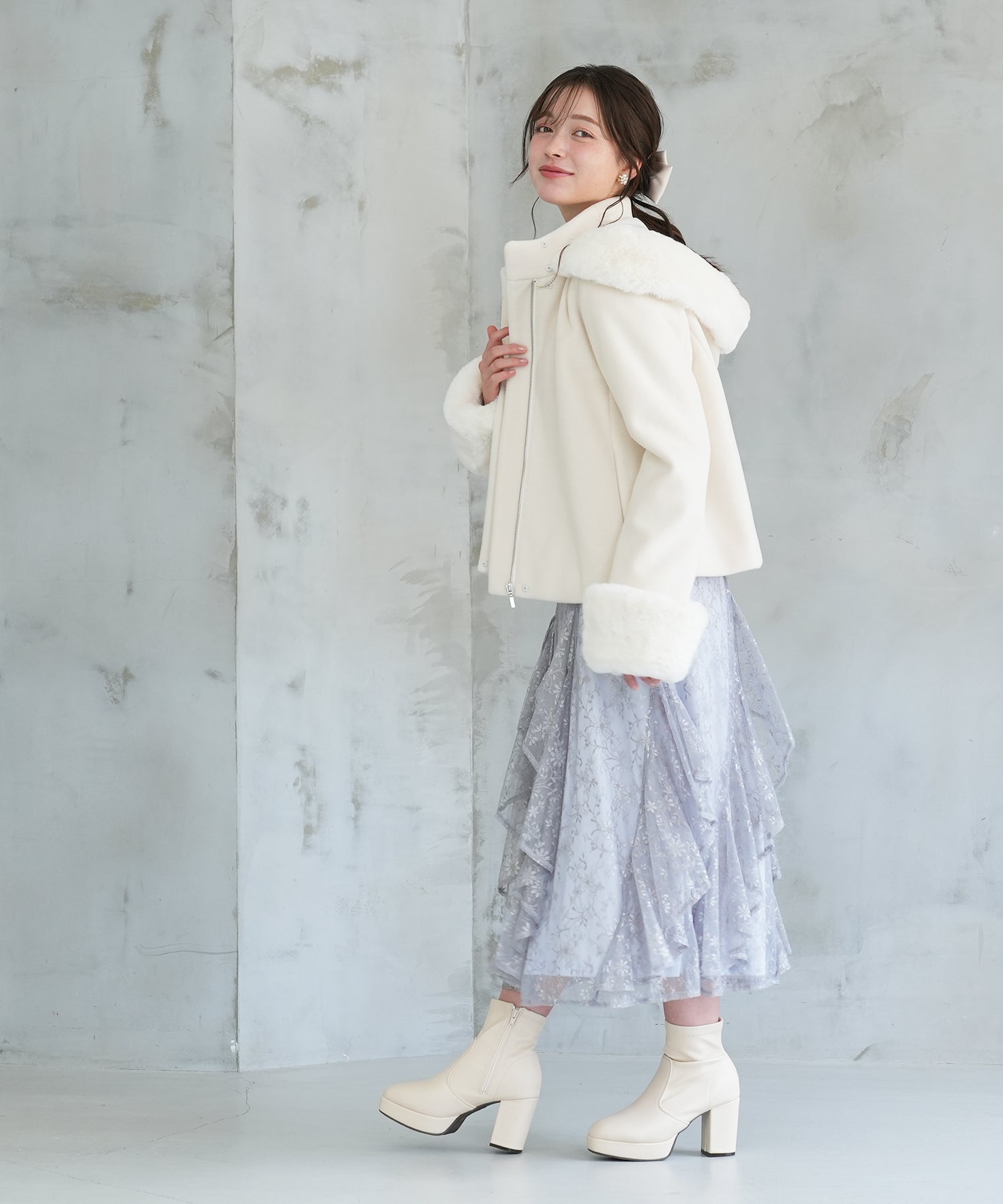 ホワイト model:162 着用サイズ:M