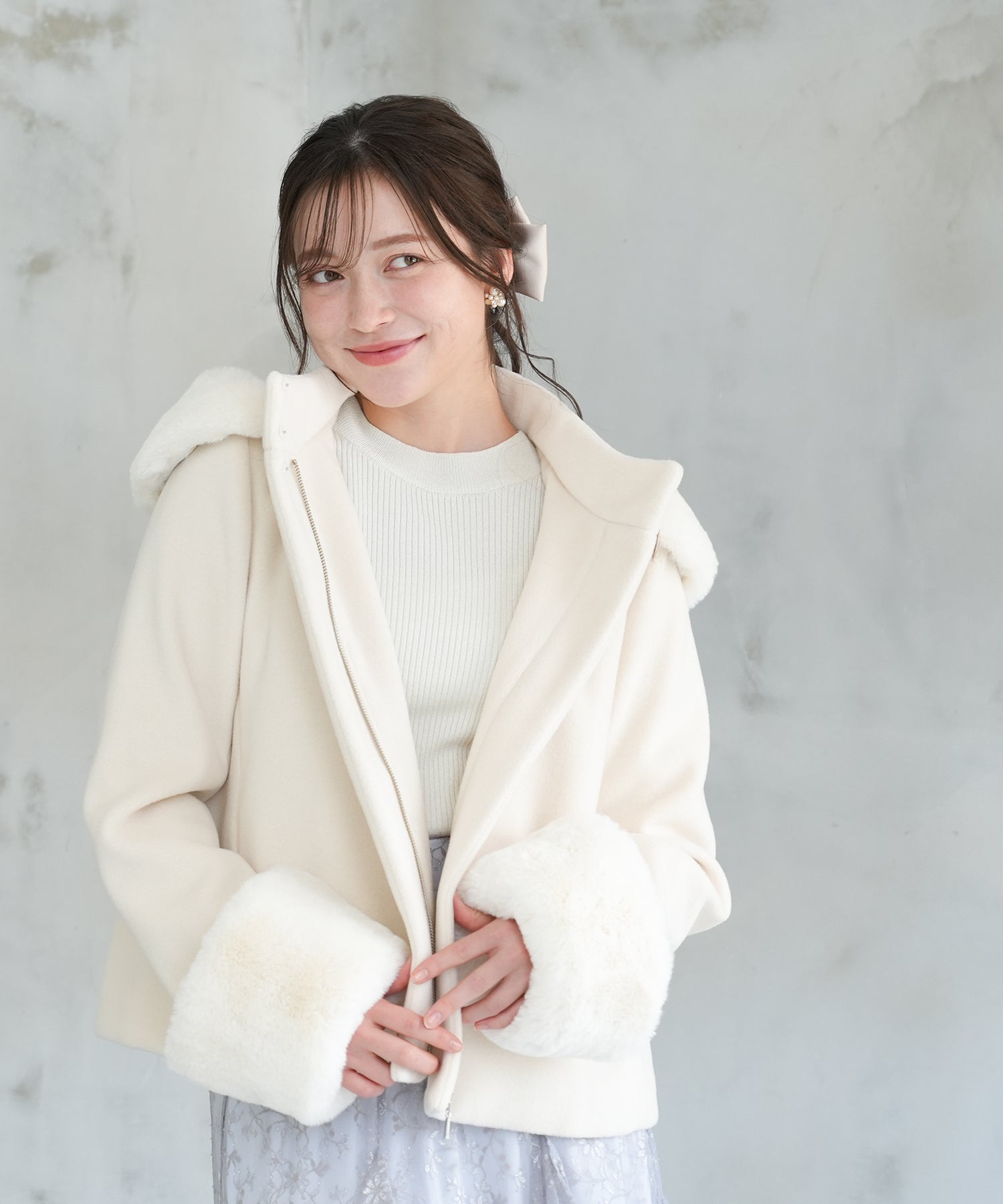 ホワイト model:162 着用サイズ:M