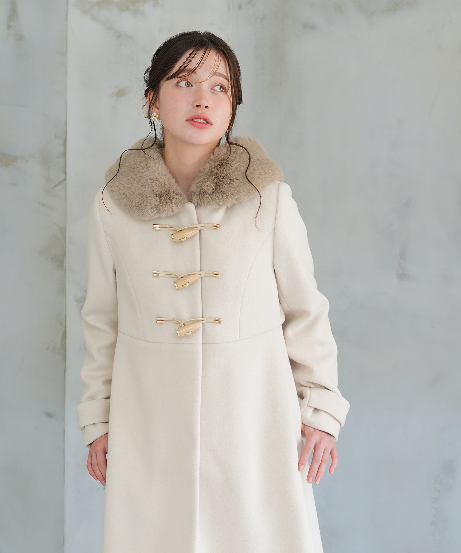 ベージュ model:162 着用サイズ:M