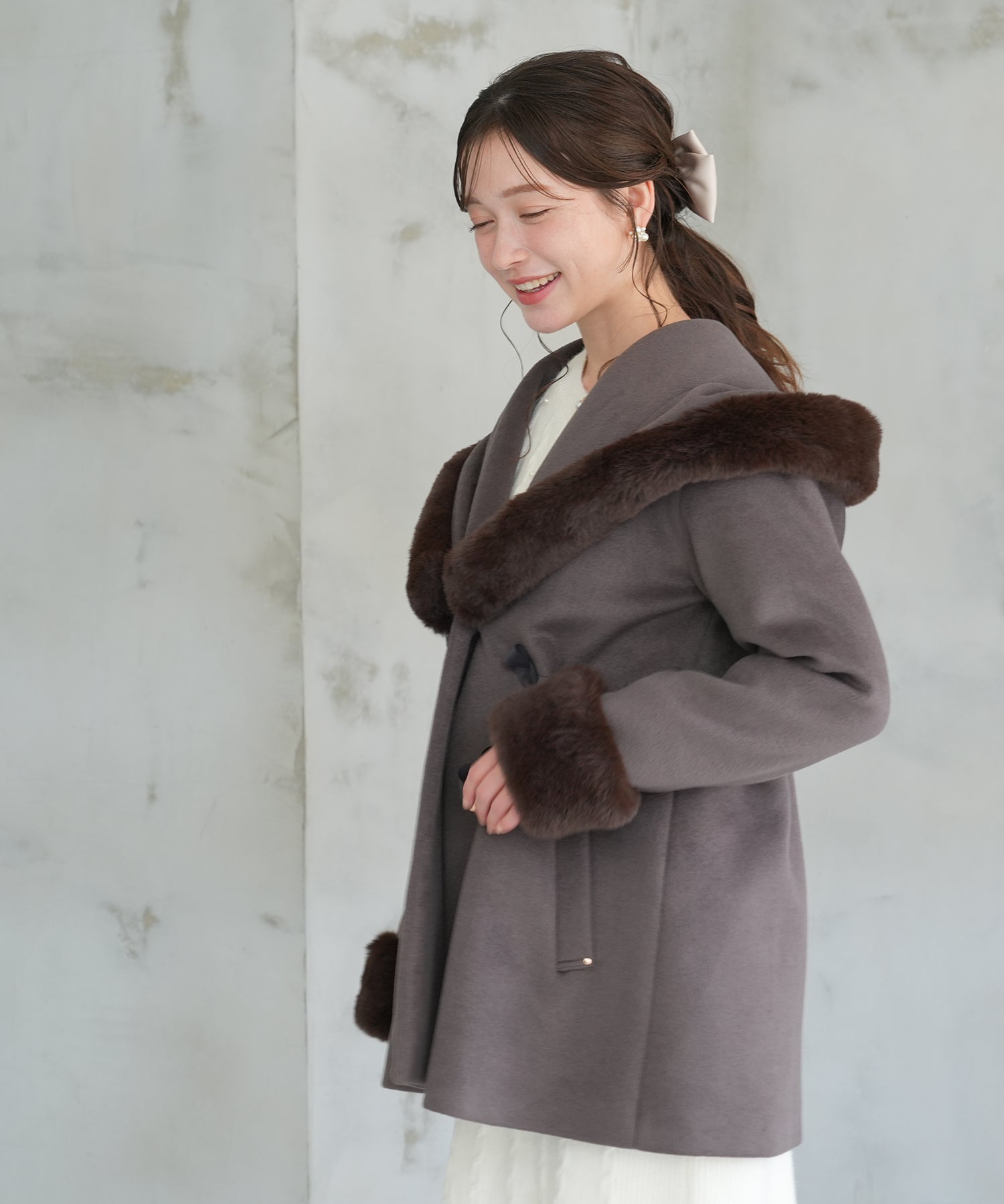 ブラウン model:162 着用サイズ:M