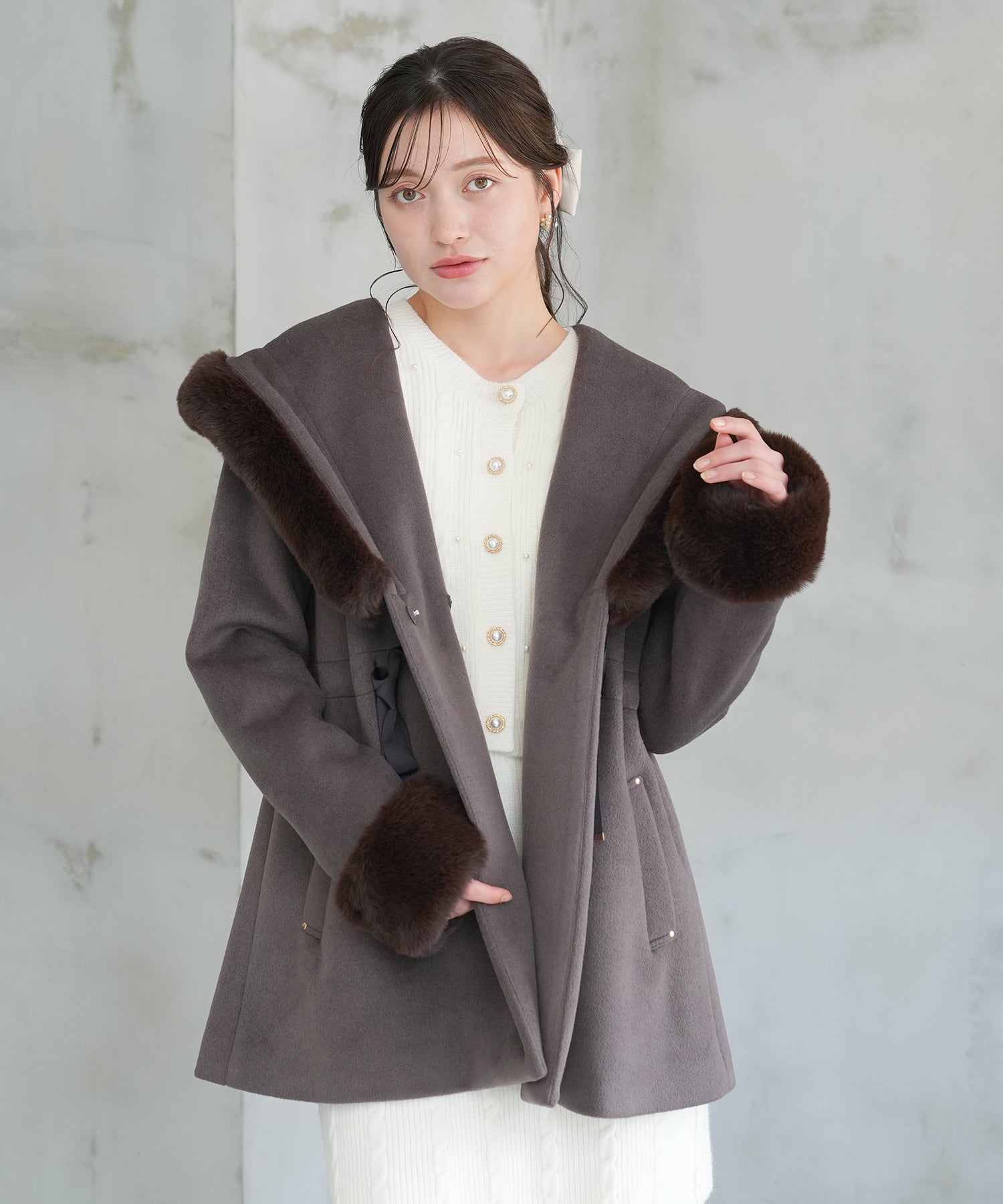 アイボリー model:162 着用サイズ:M