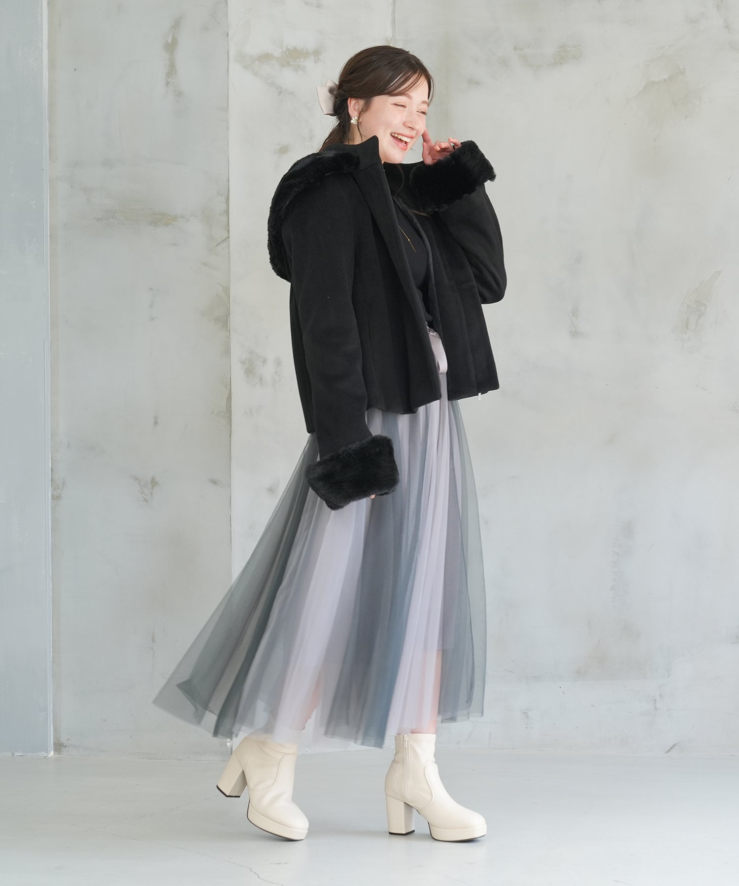 ブラック model:162 着用サイズ:M