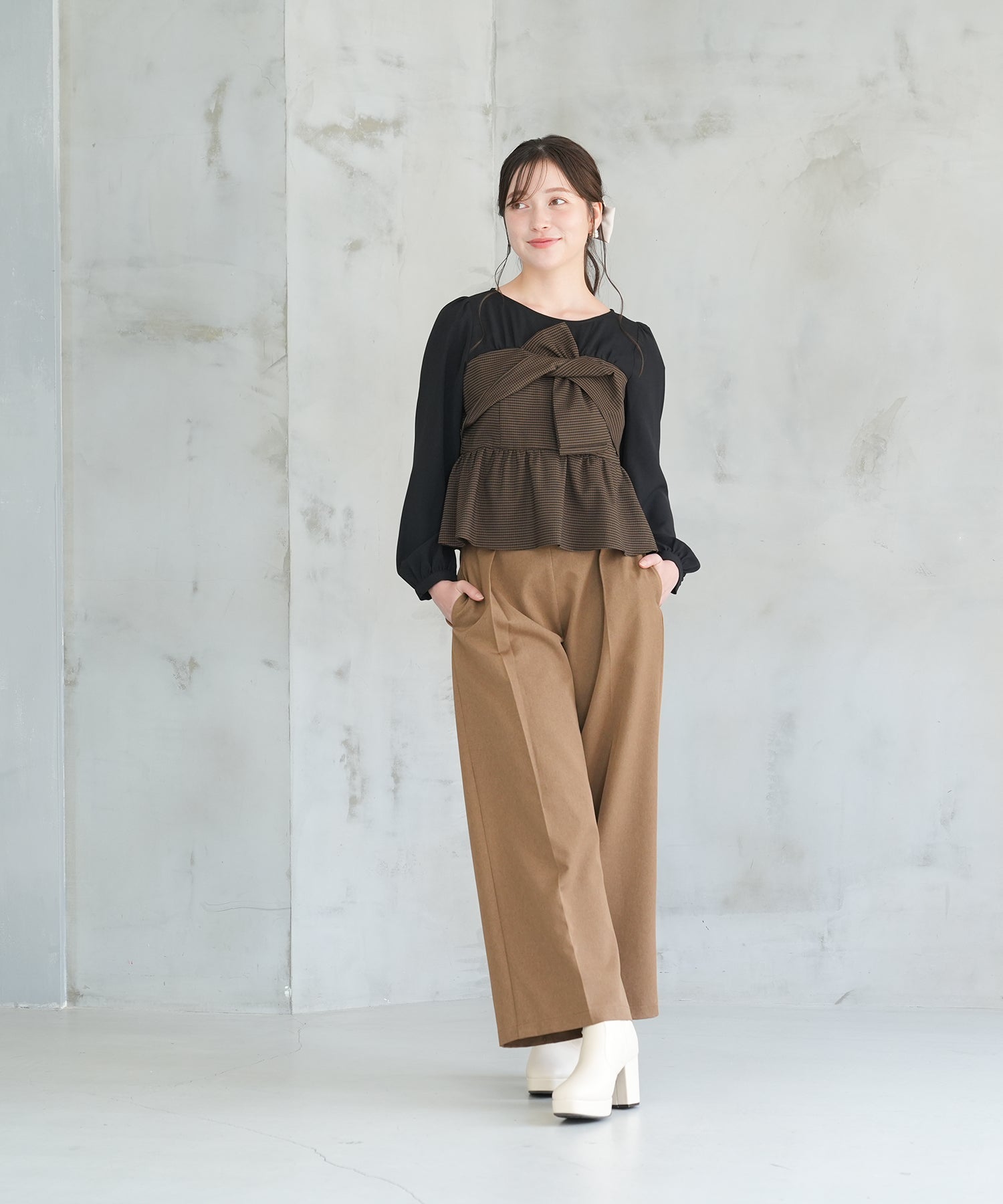 ブラウン model:162 着用サイズ:M