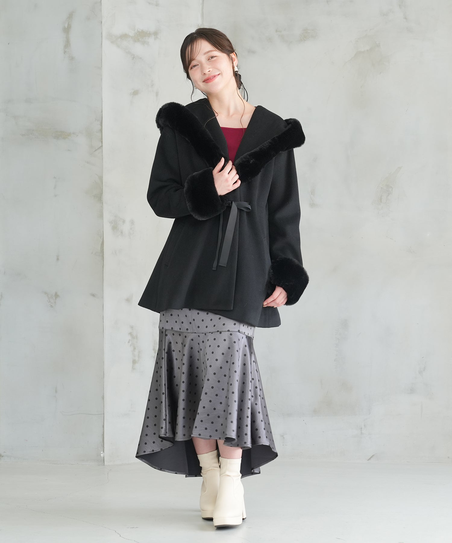 ブラック model:162 着用サイズ:M