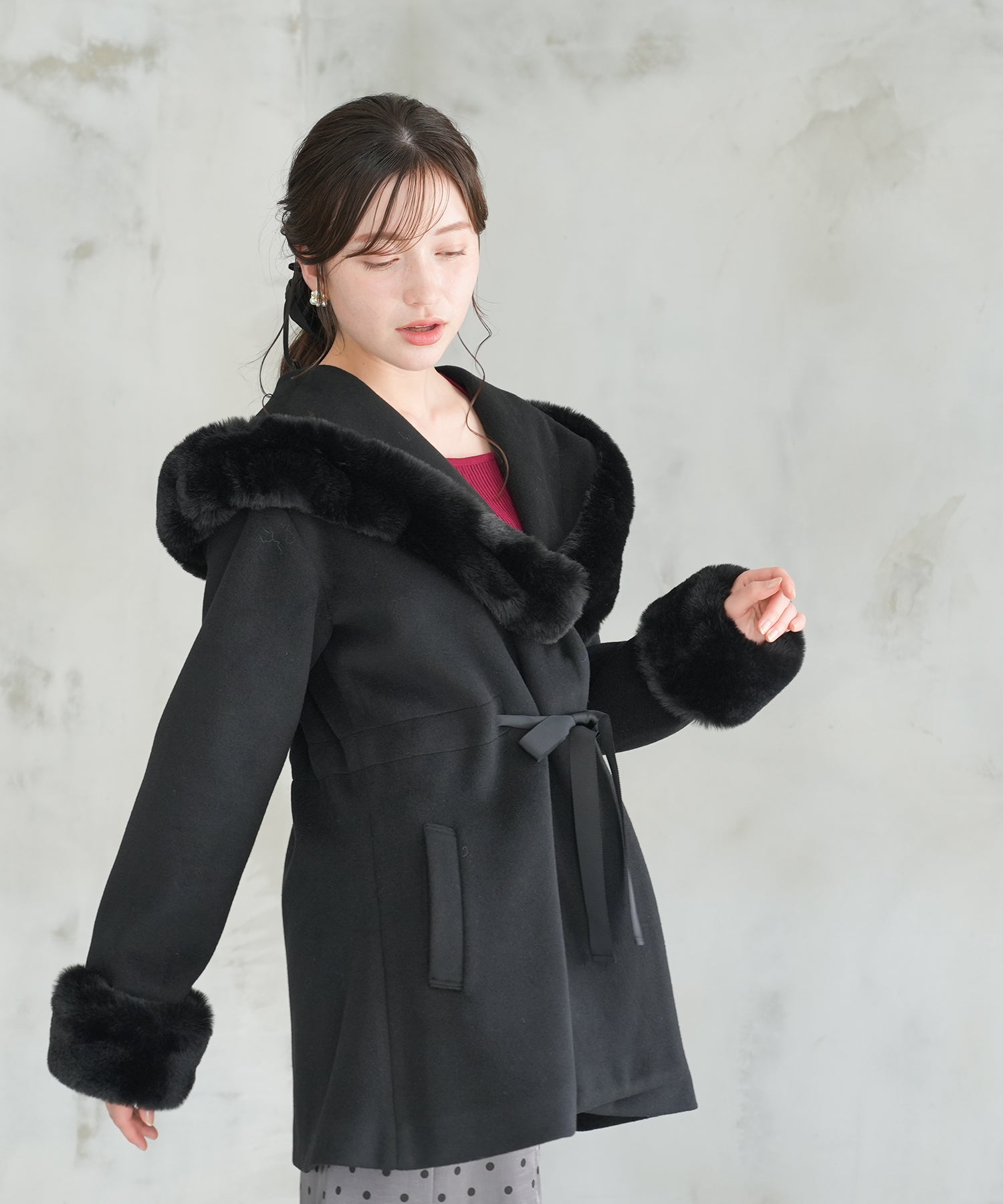 ブラック model:162 着用サイズ:M