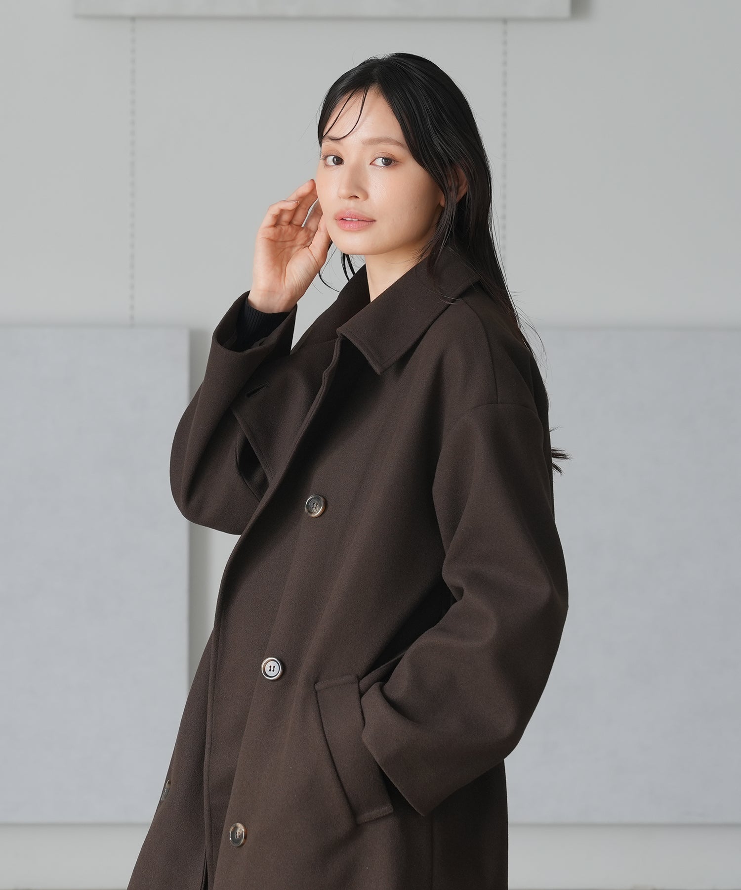 ブラウン model:165 着用サイズ:M