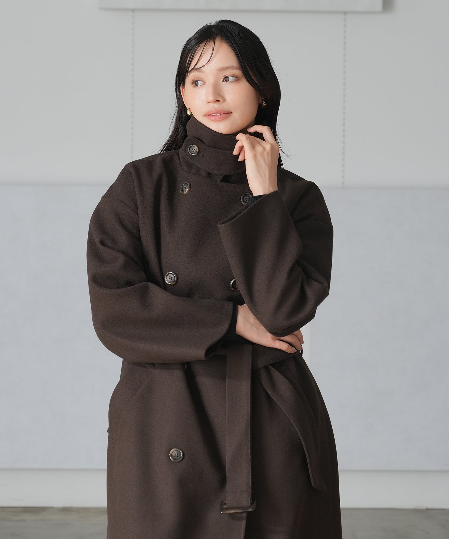 ブラウン model:165 着用サイズ:M