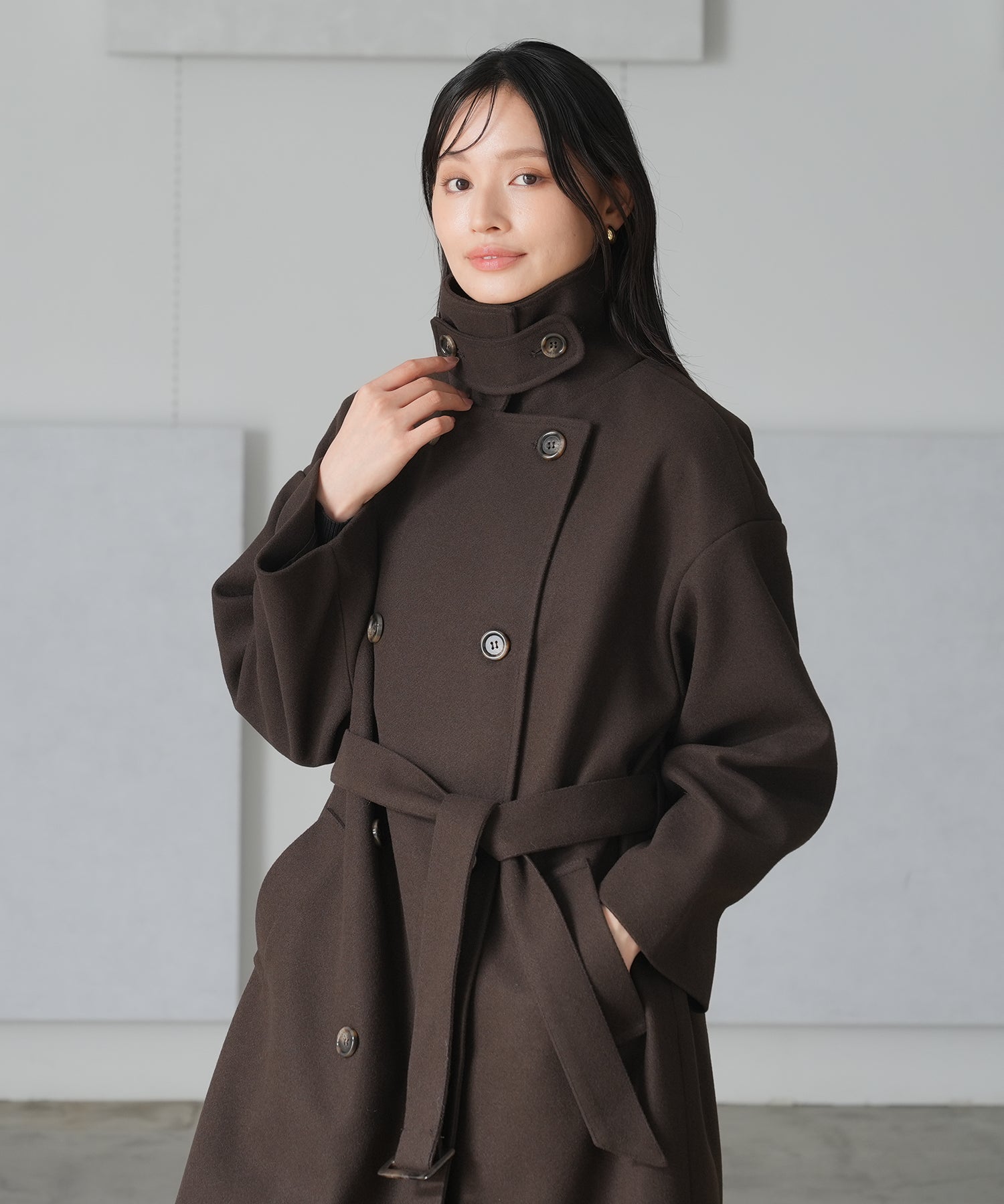 ブラウン model:165 着用サイズ:M