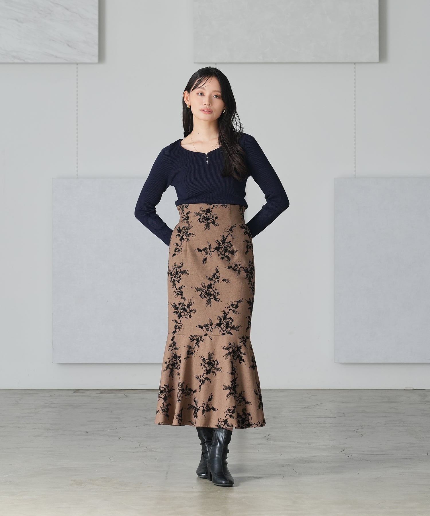 ネイビー model:165 着用サイズ:M