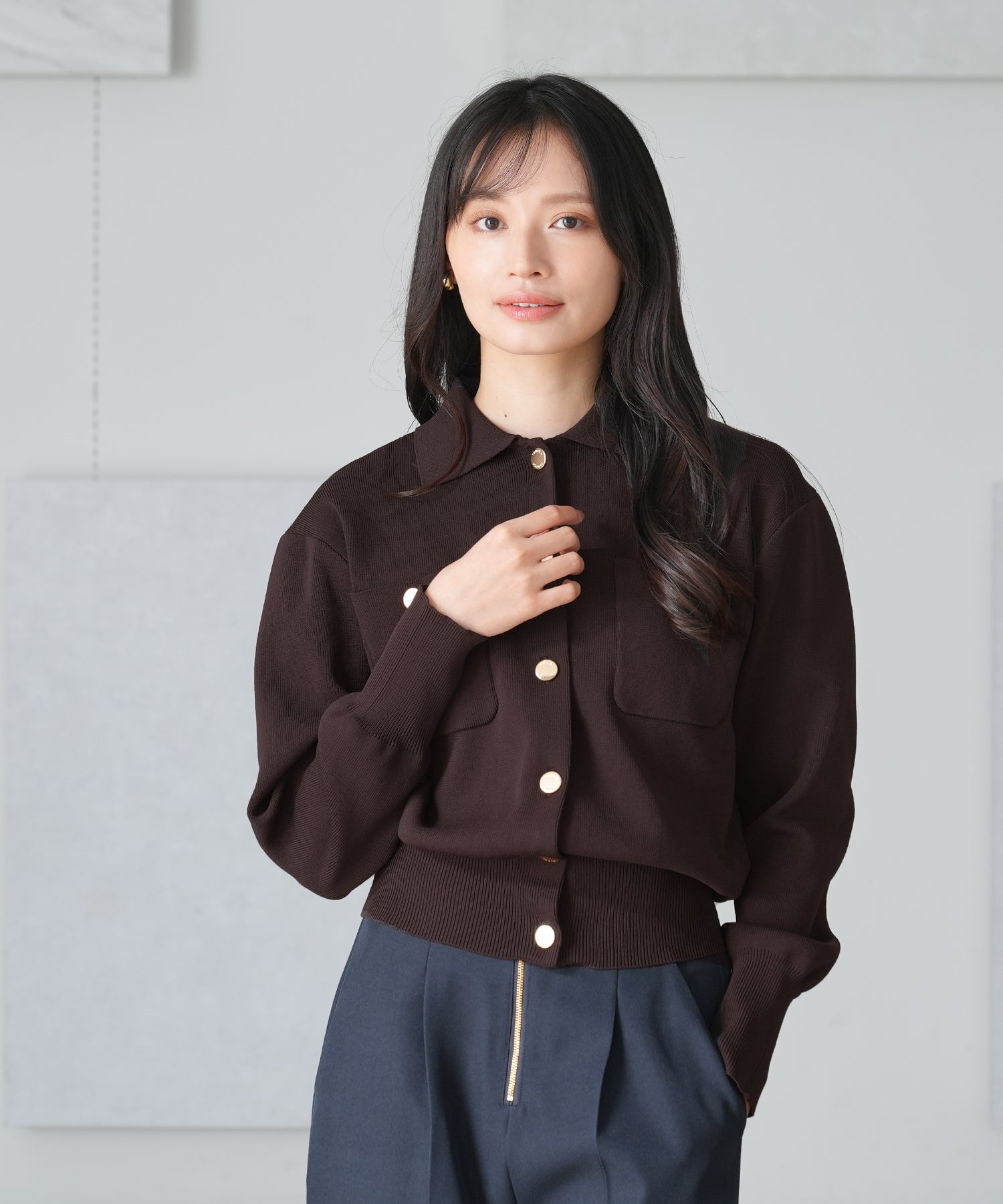 ブラウン model:165 着用サイズ:M
