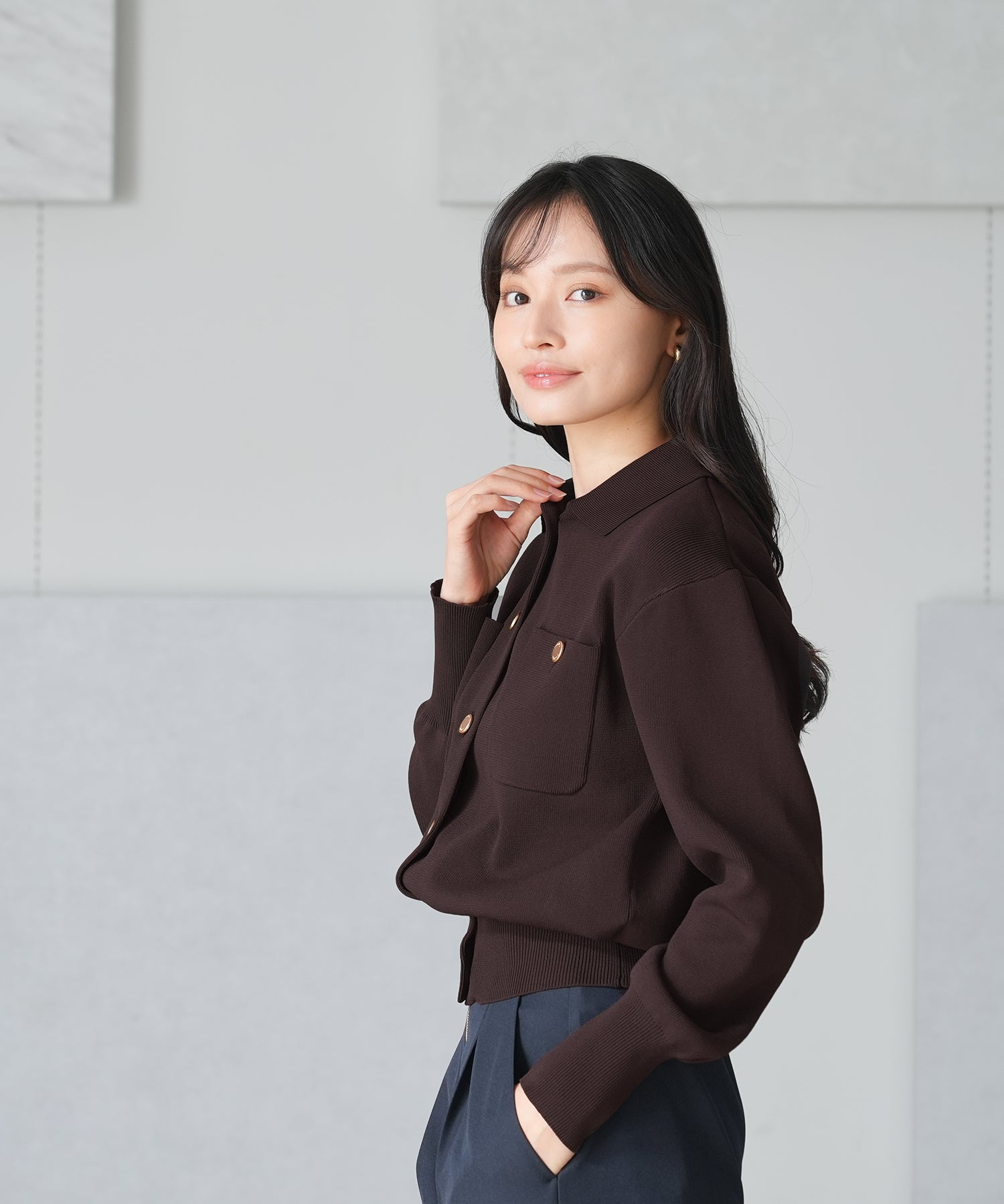 ブラウン model:165 着用サイズ:M