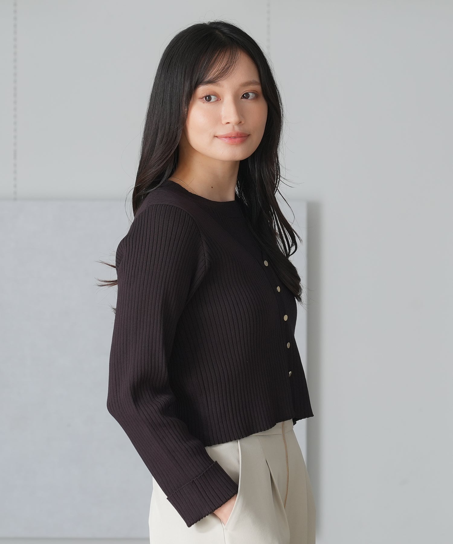 ブラウン model:165 着用サイズ:M