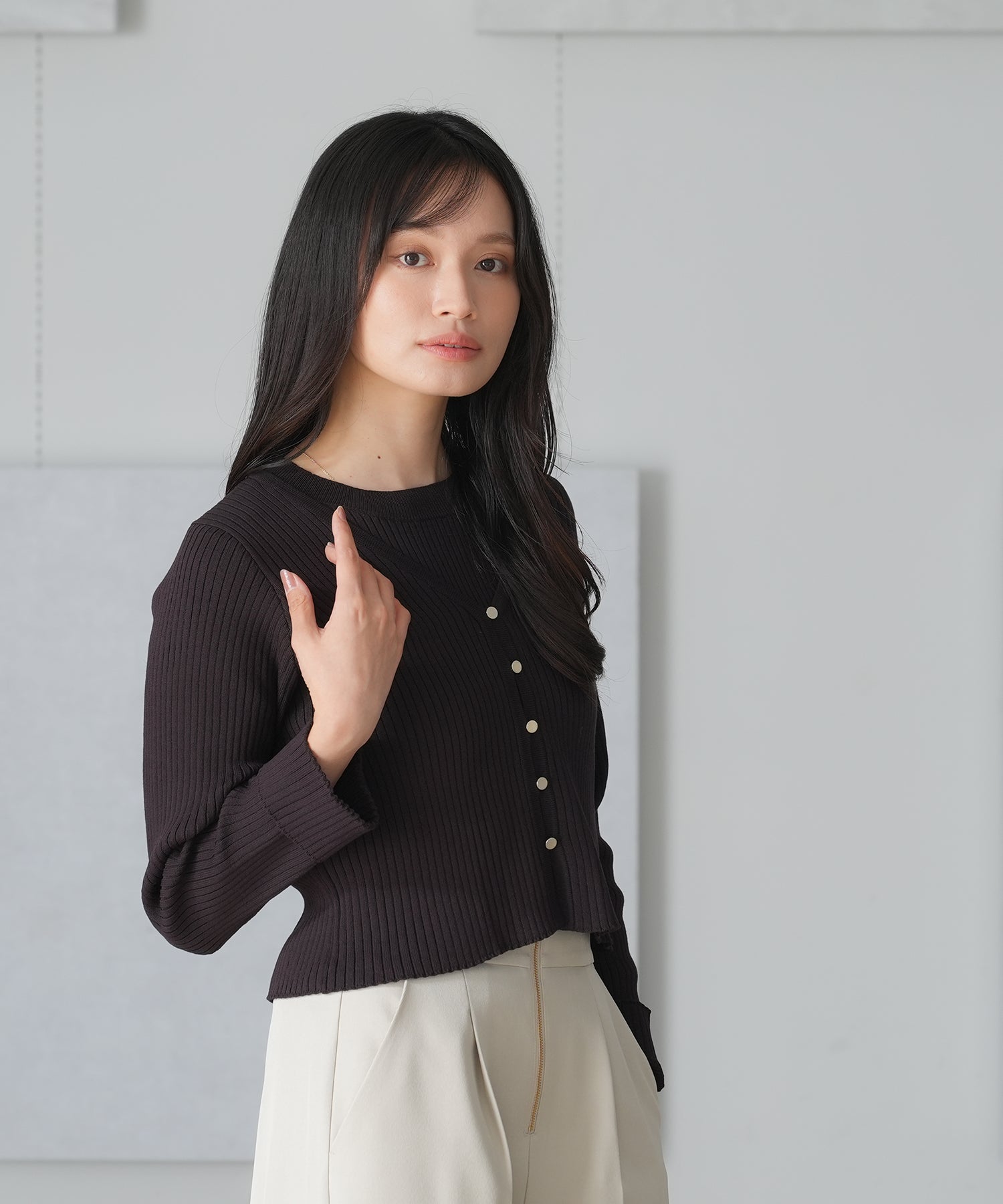 ブラウン model:165 着用サイズ:M