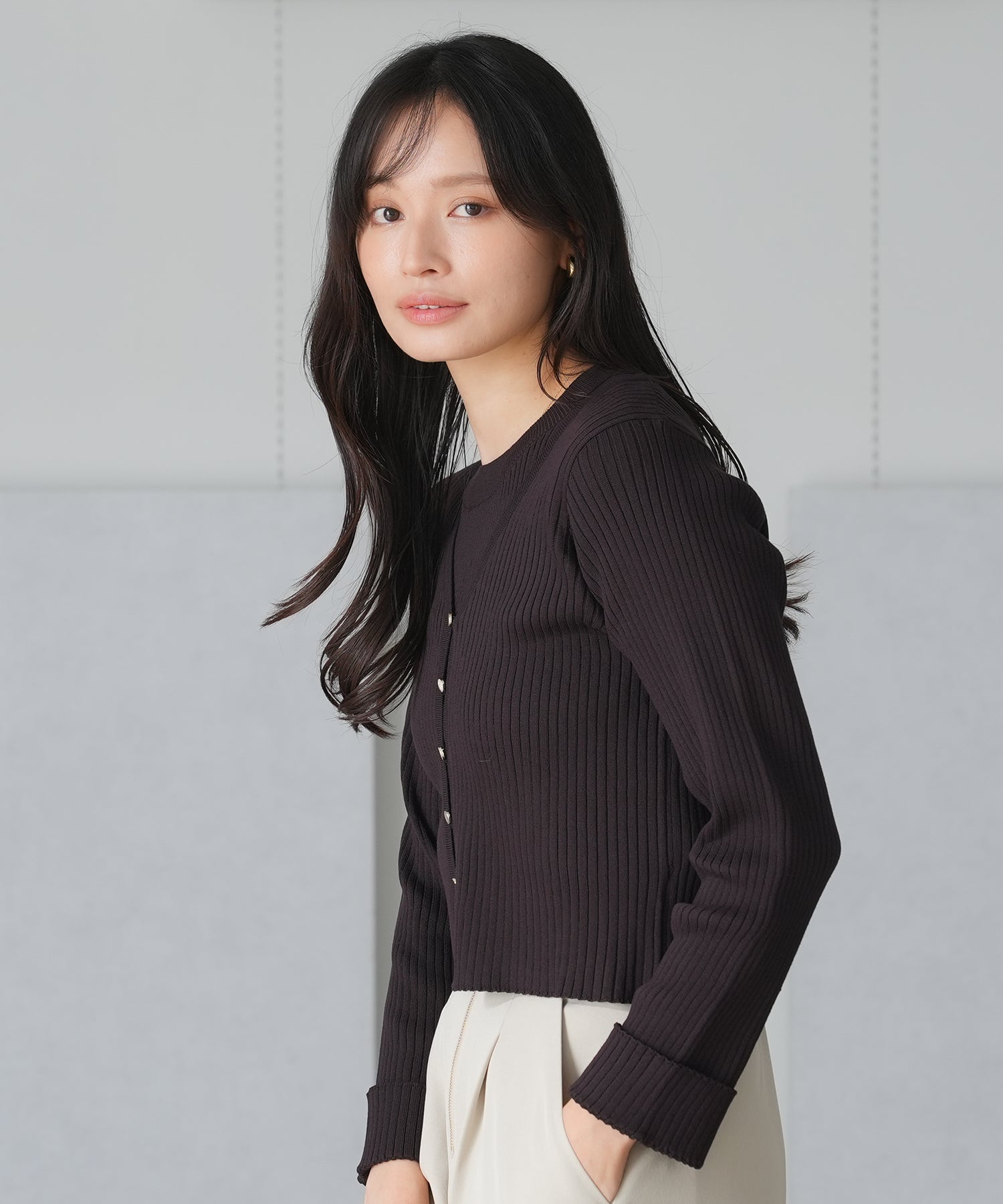 ブラウン model:165 着用サイズ:M