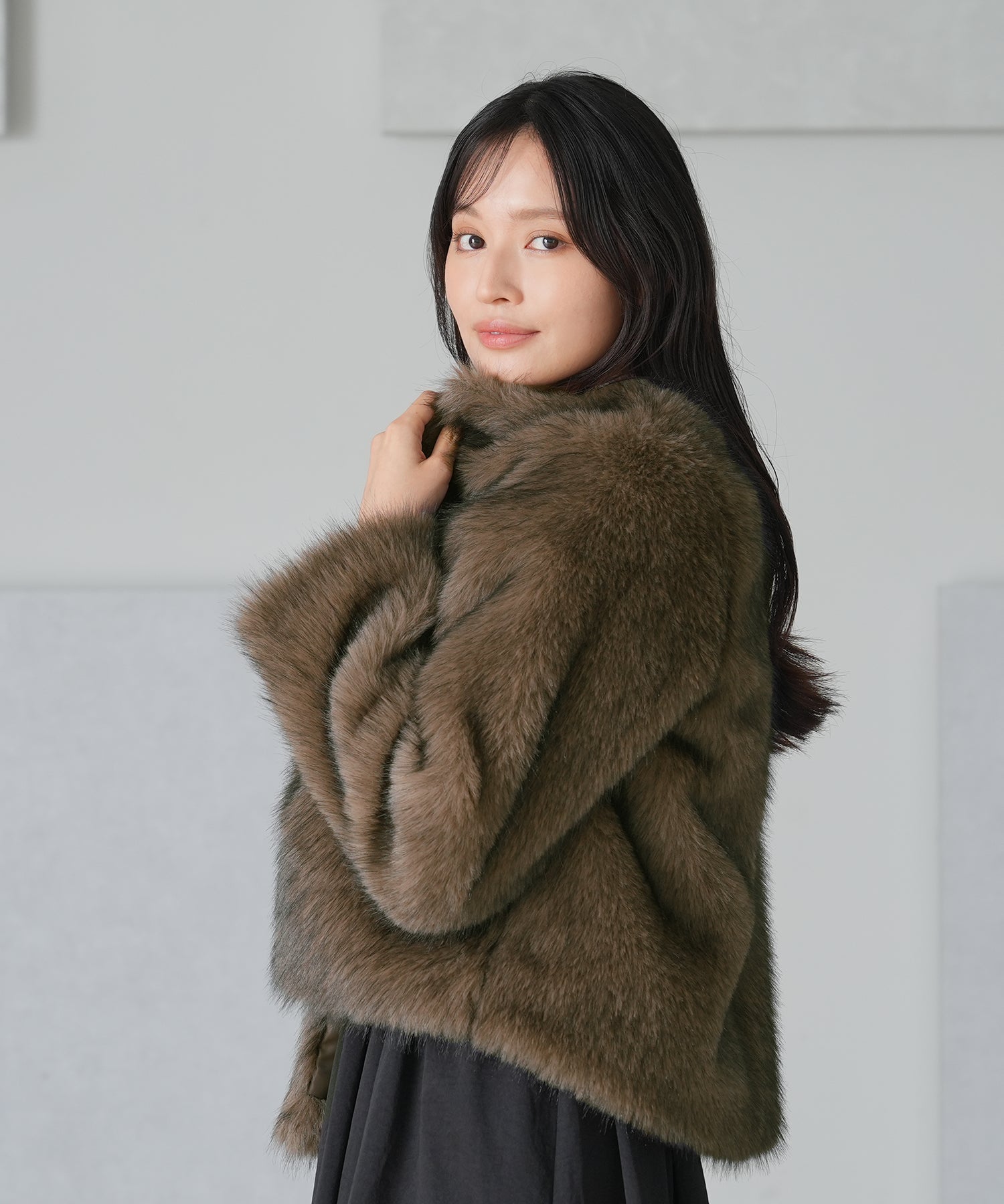 ブラウン model:165 着用サイズ:M