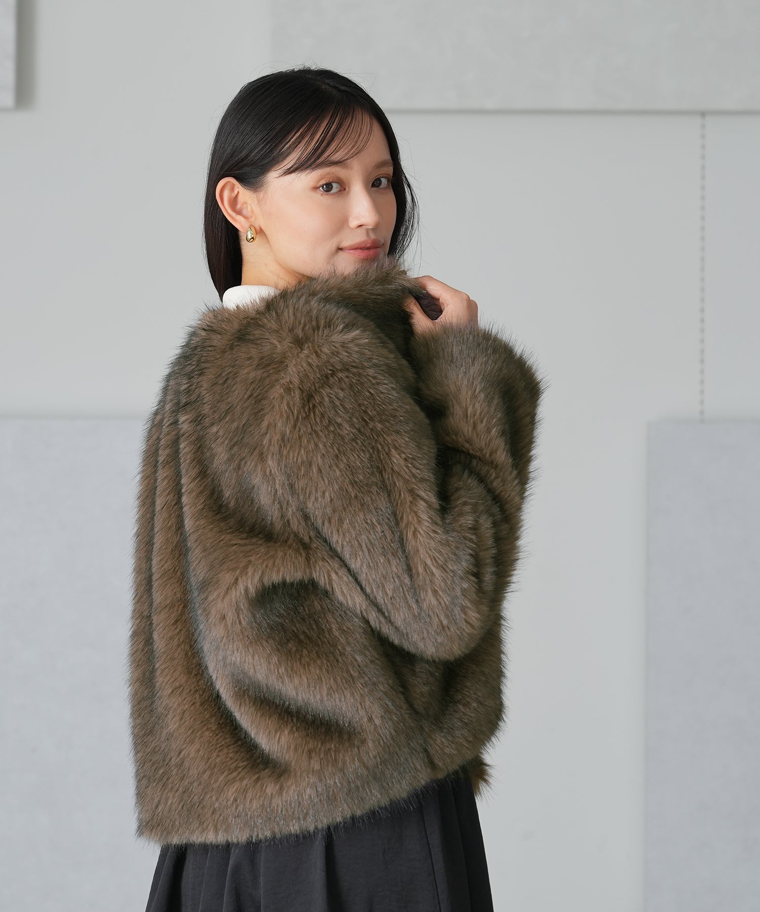 ブラウン model:165 着用サイズ:M