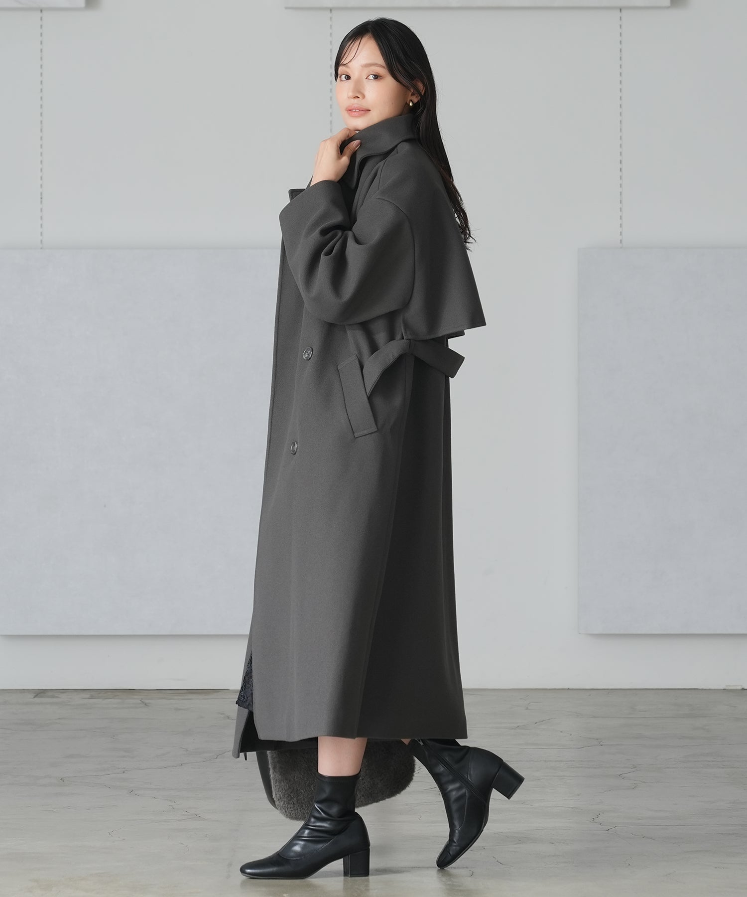 チャコール model:165 着用サイズ:M