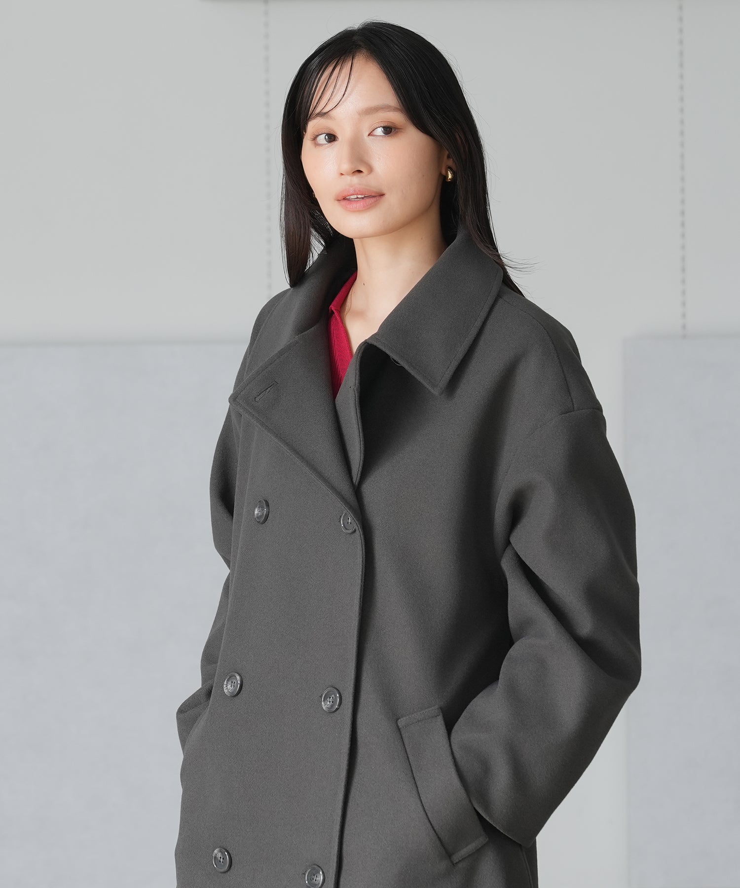 チャコール model:165 着用サイズ:M