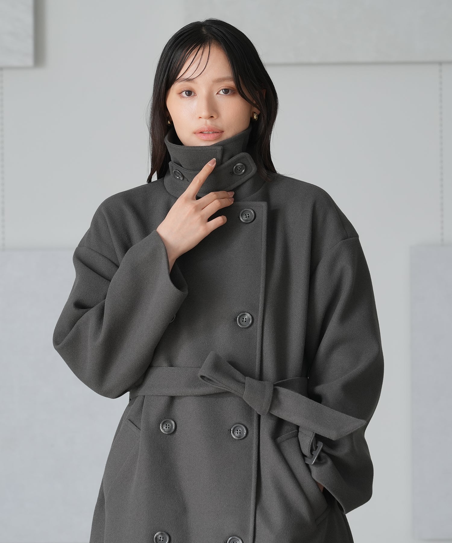 チャコール model:165 着用サイズ:M