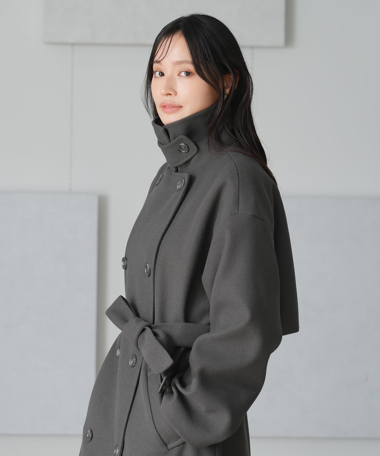 チャコール model:165 着用サイズ:M