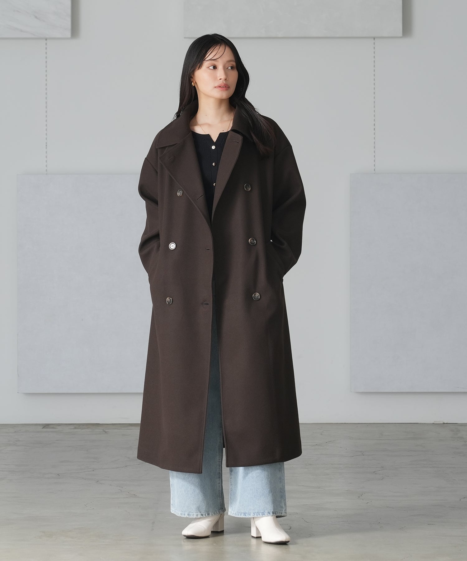 ブラウン model:165 着用サイズ:M