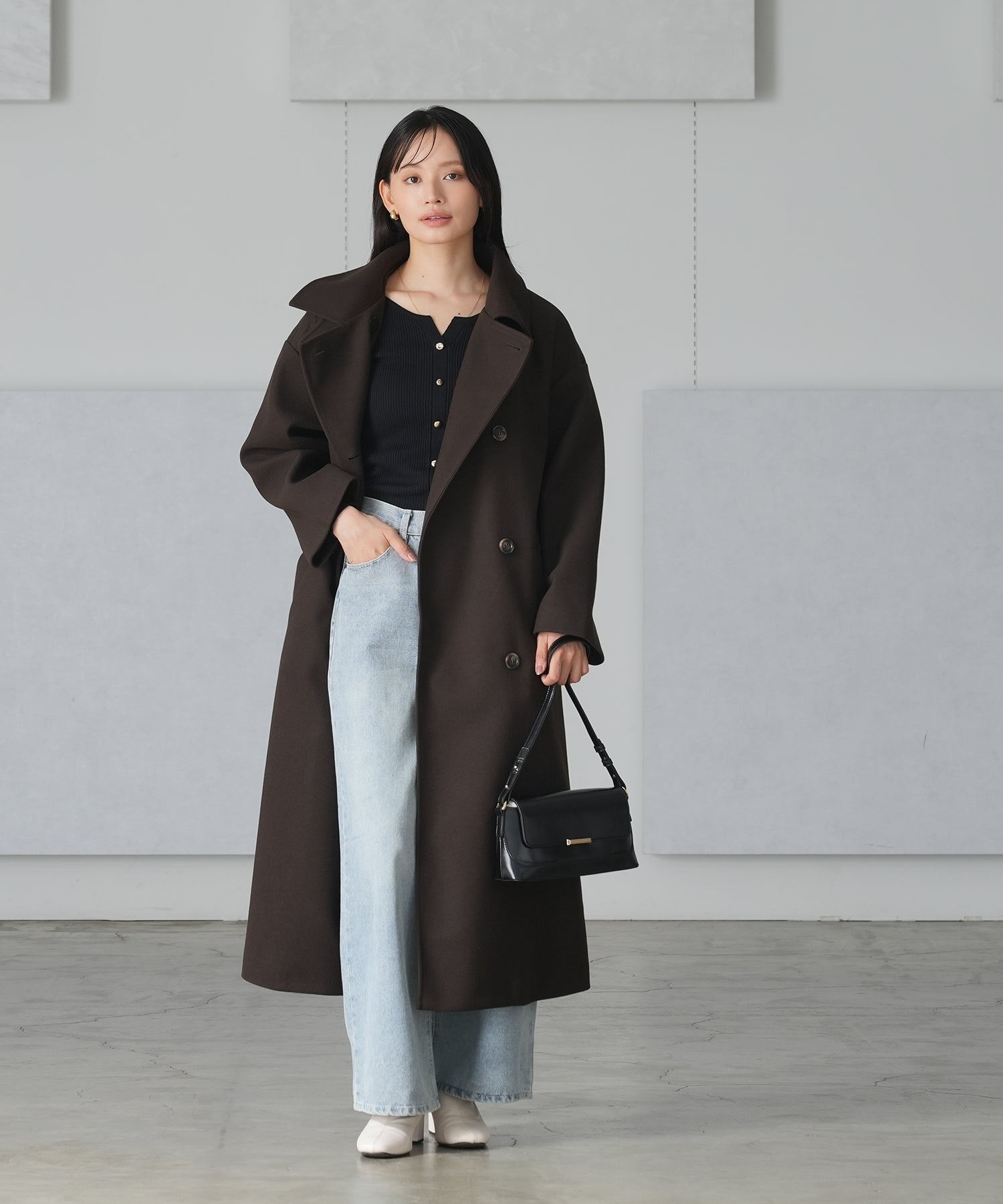 ブラウン model:165 着用サイズ:M