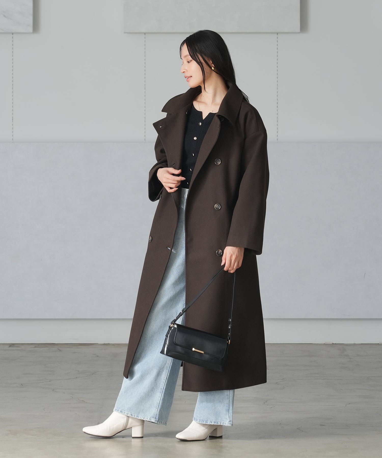 ブラウン model:165 着用サイズ:M