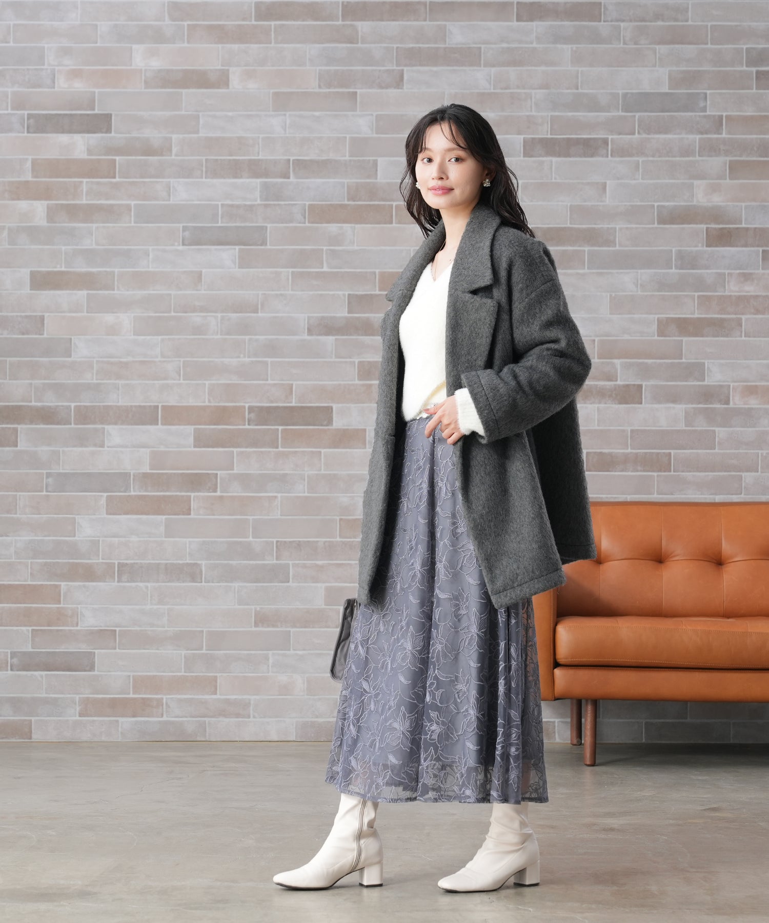 チャコール model:165 着用サイズ:M