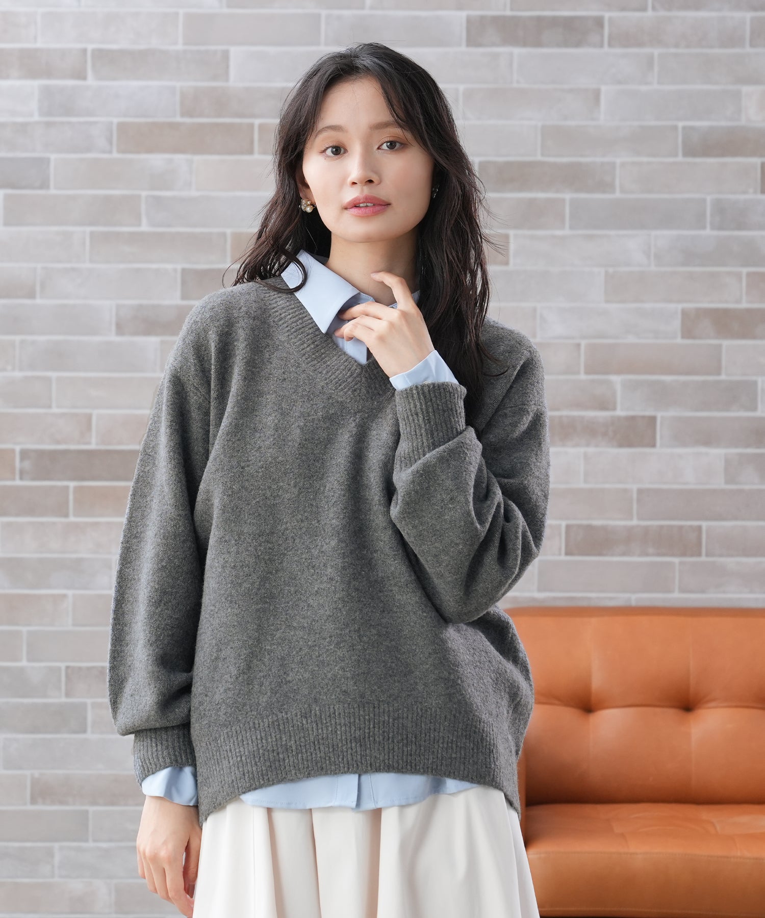 チャコール model:165 着用サイズ:M