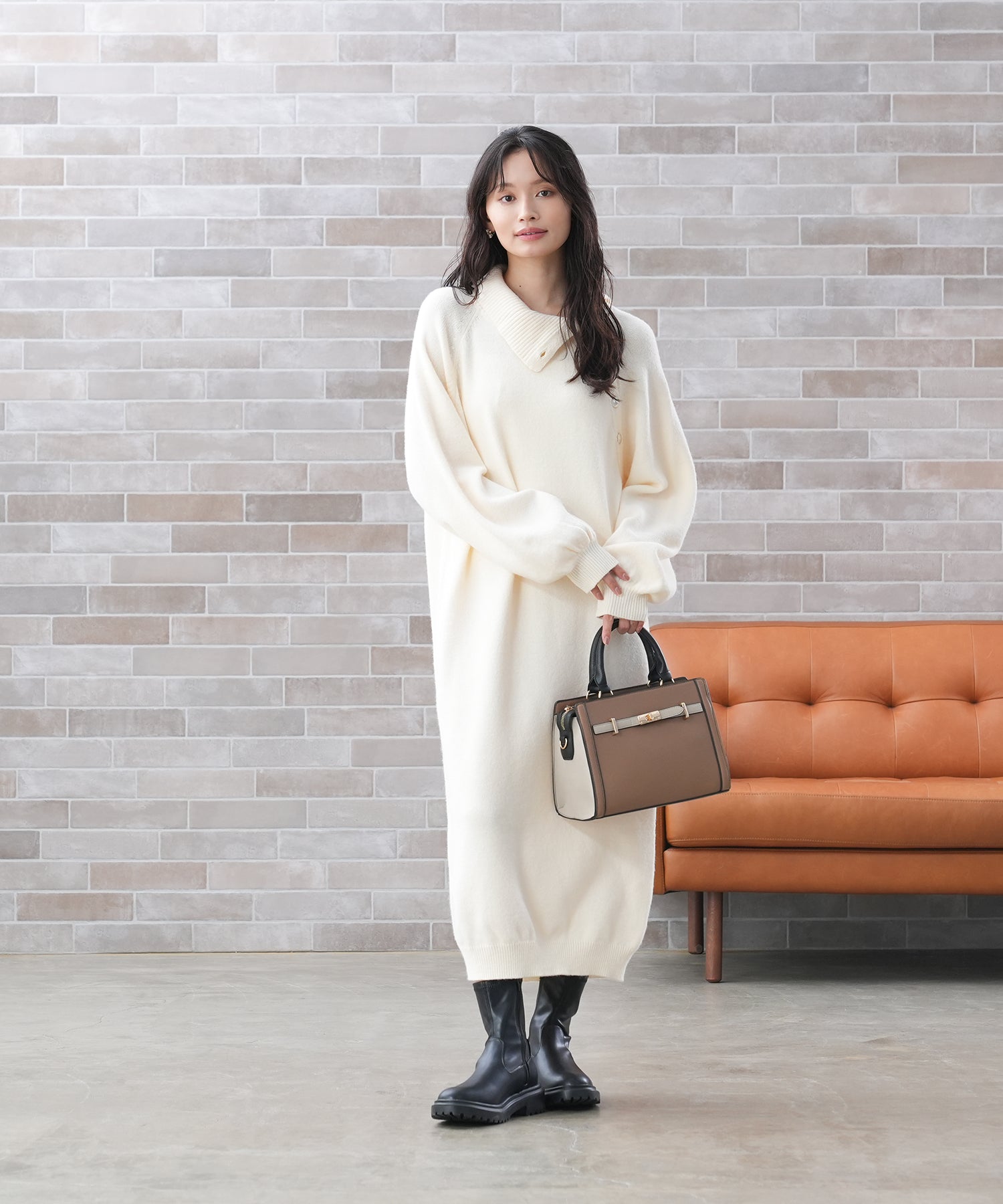 アイボリー model:165 着用サイズ:M