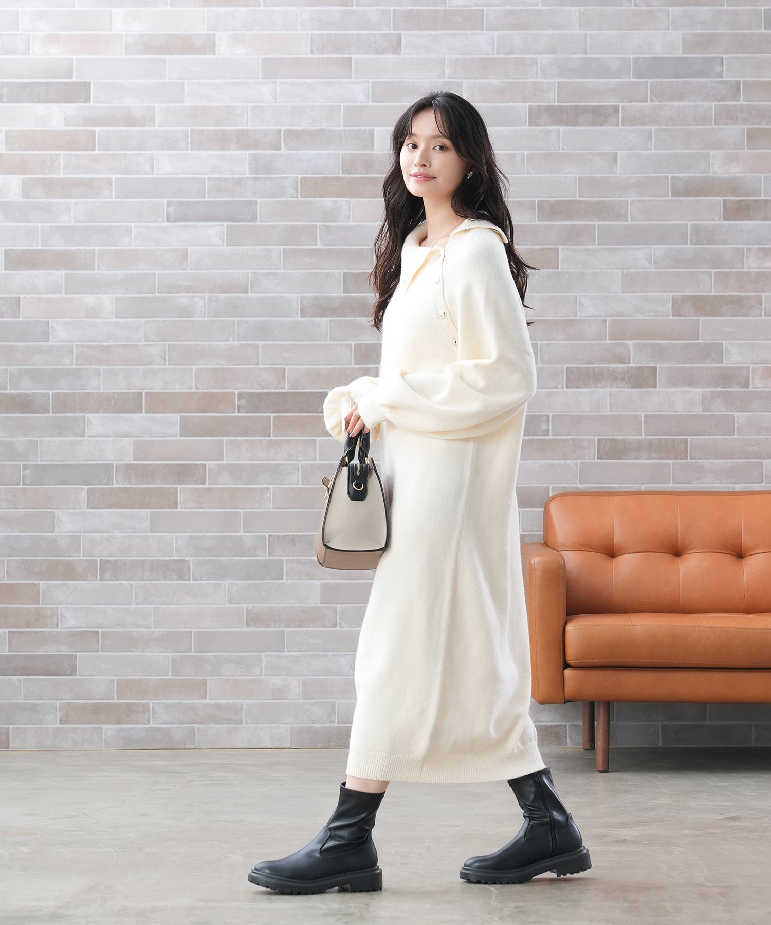 アイボリー model:165 着用サイズ:M