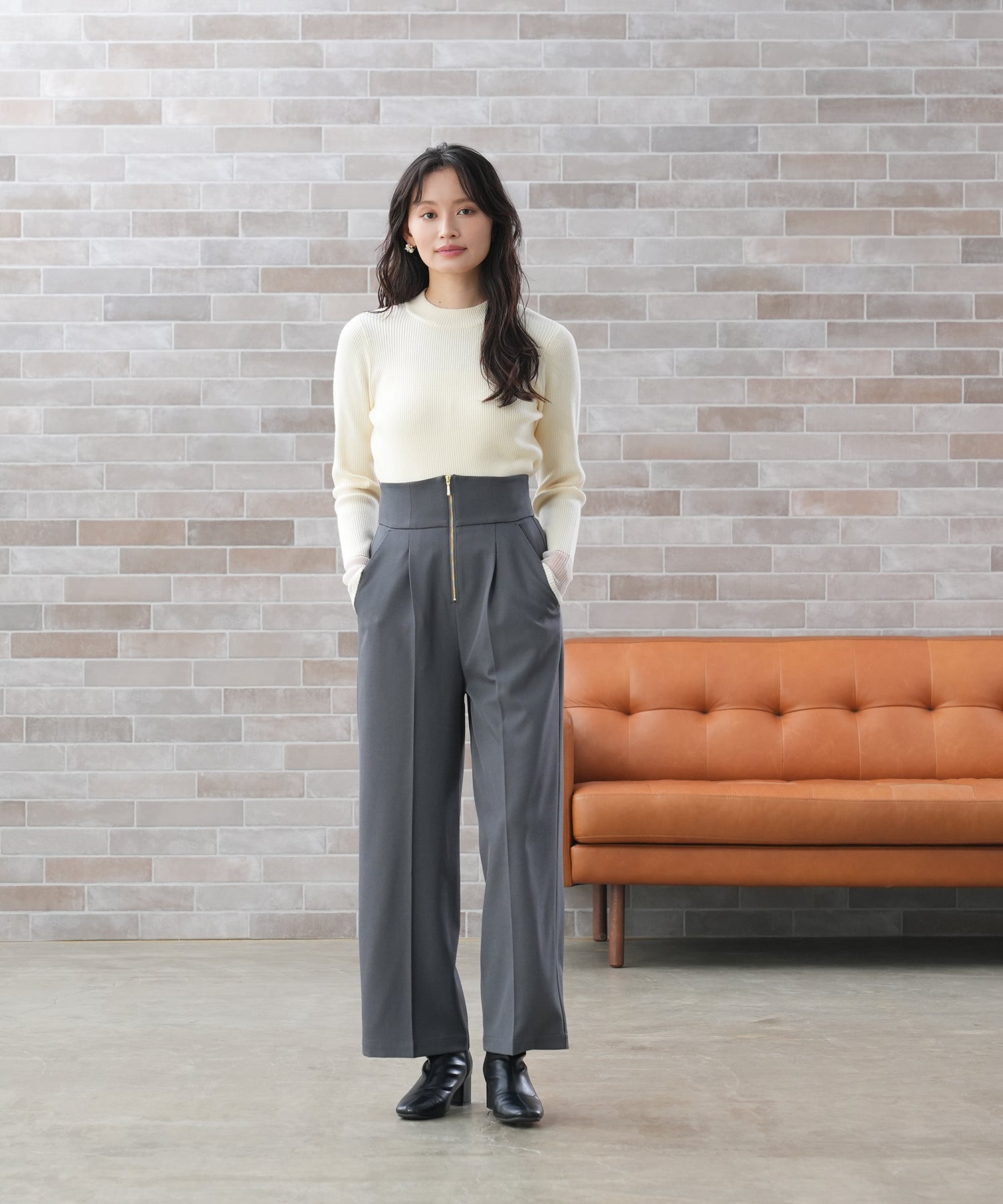 アイボリー model:165 着用サイズ:M