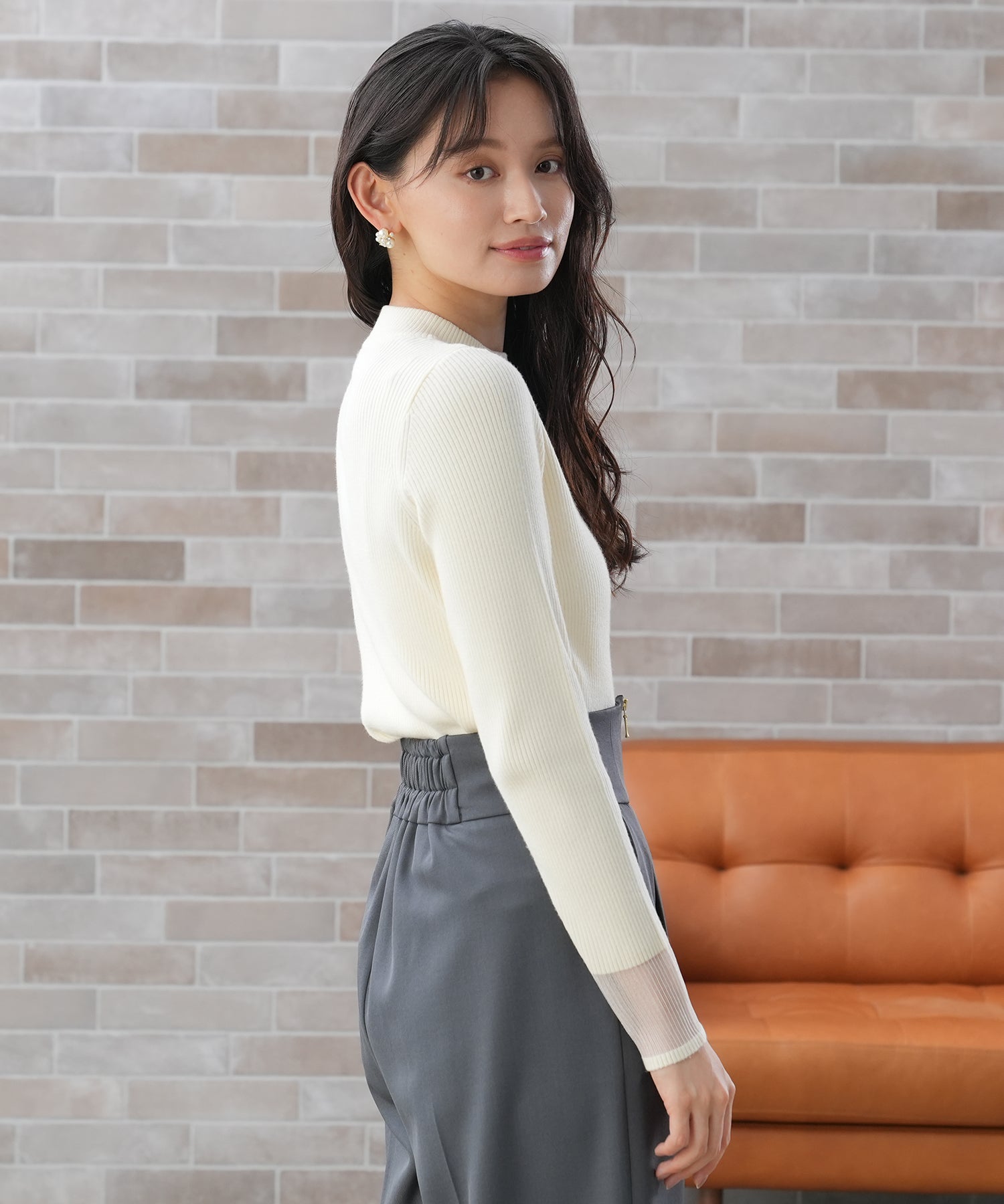 アイボリー model:165 着用サイズ:M