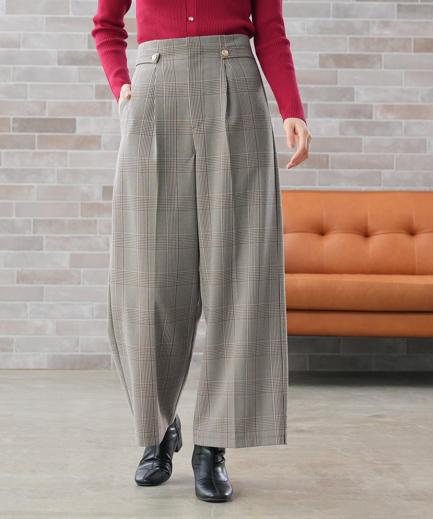 ブラウン model:165 着用サイズ:M