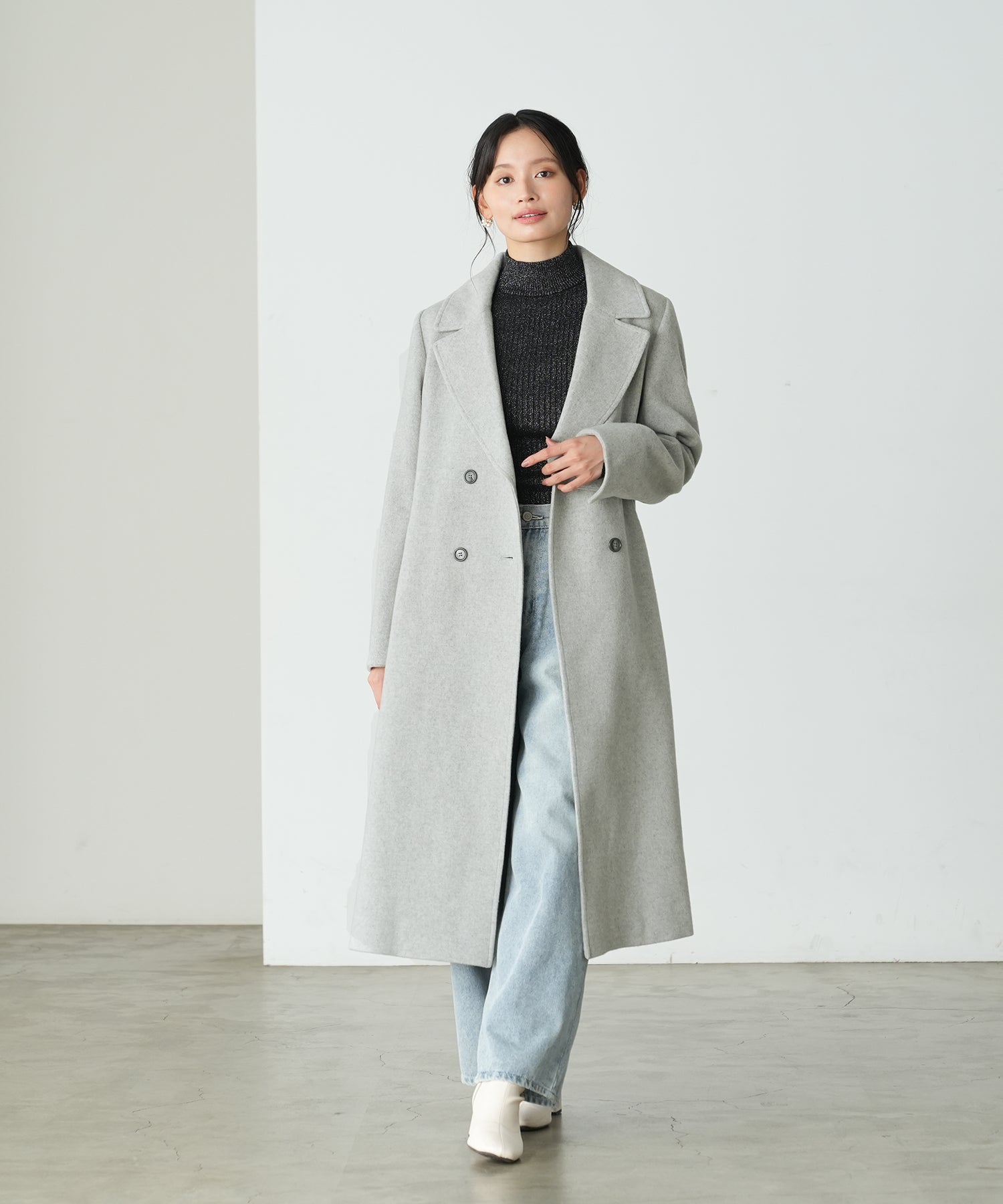 (尾州プレミアムウール)トレンチコート