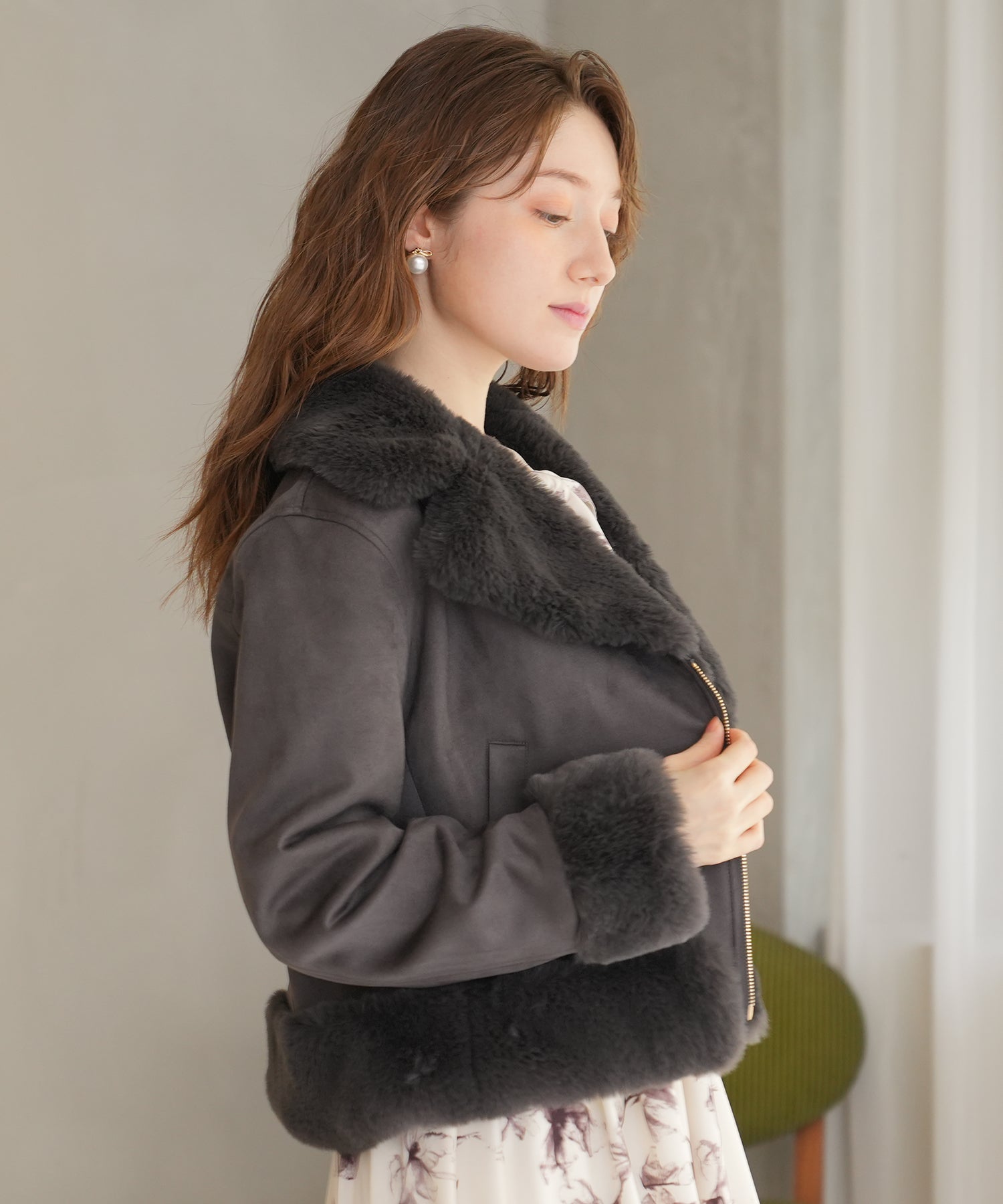 チャコール model:163cm 着用サイズ:M