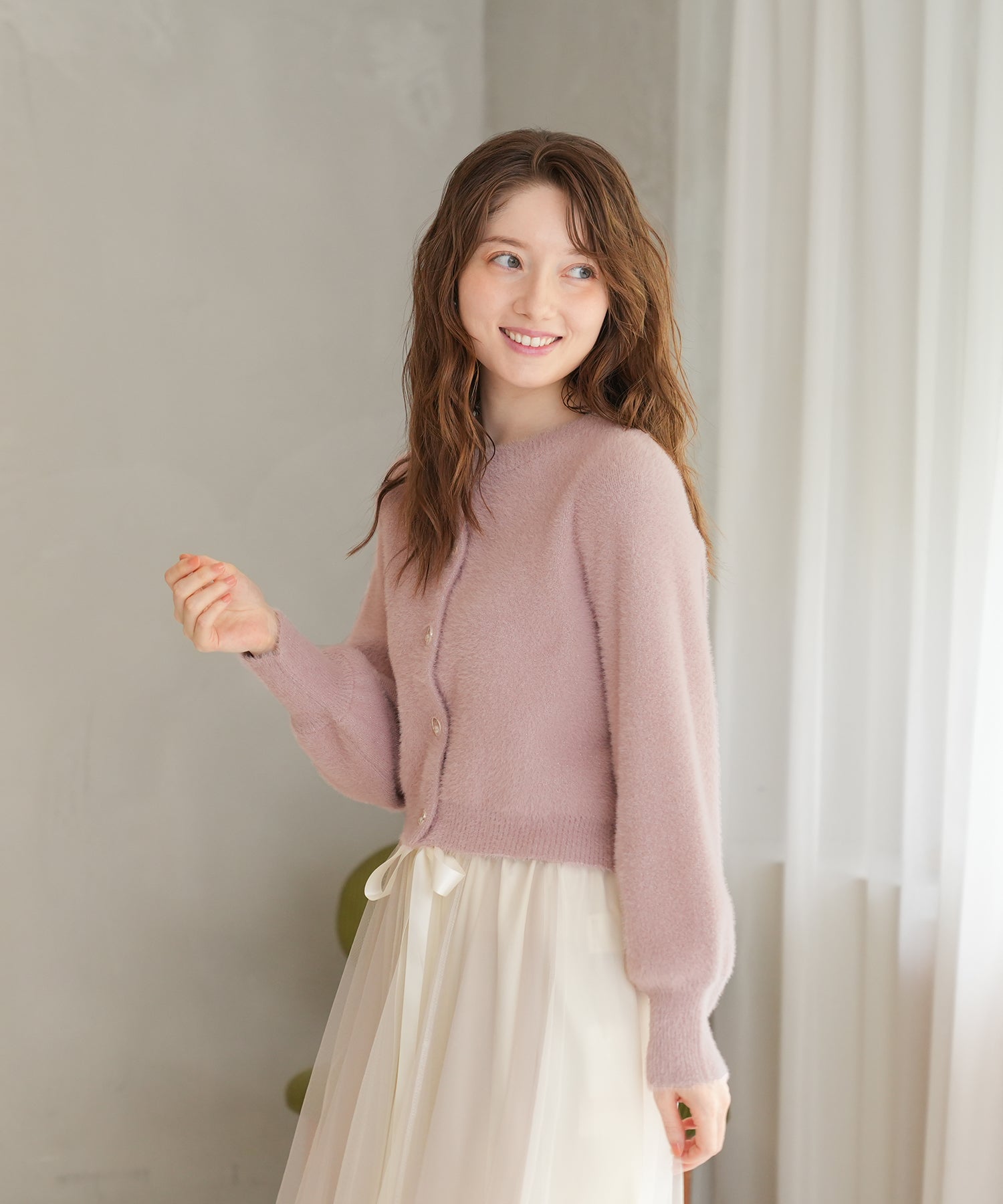 ピンク model:163 着用サイズ:M