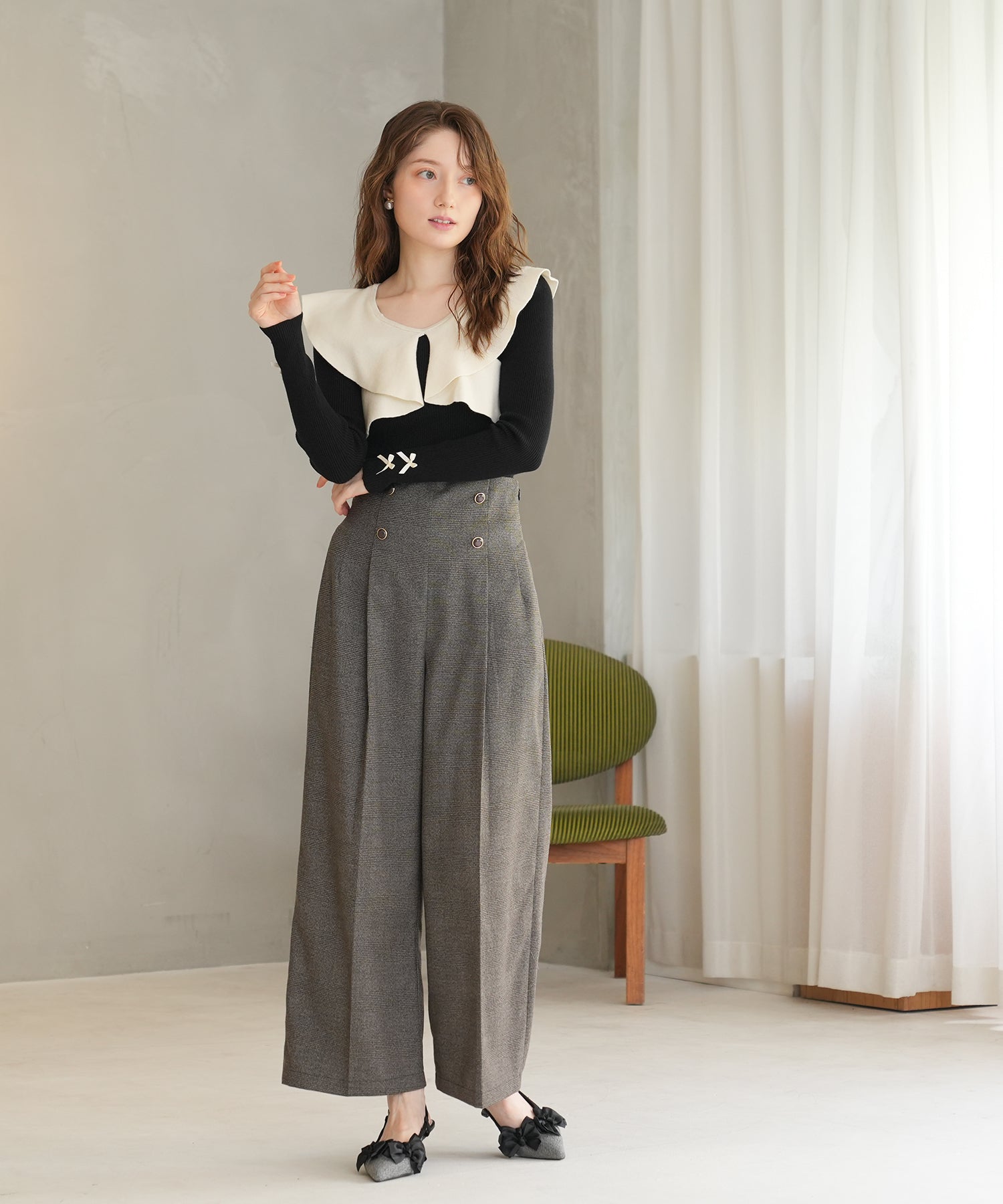 ブラック model:163 着用サイズ:M