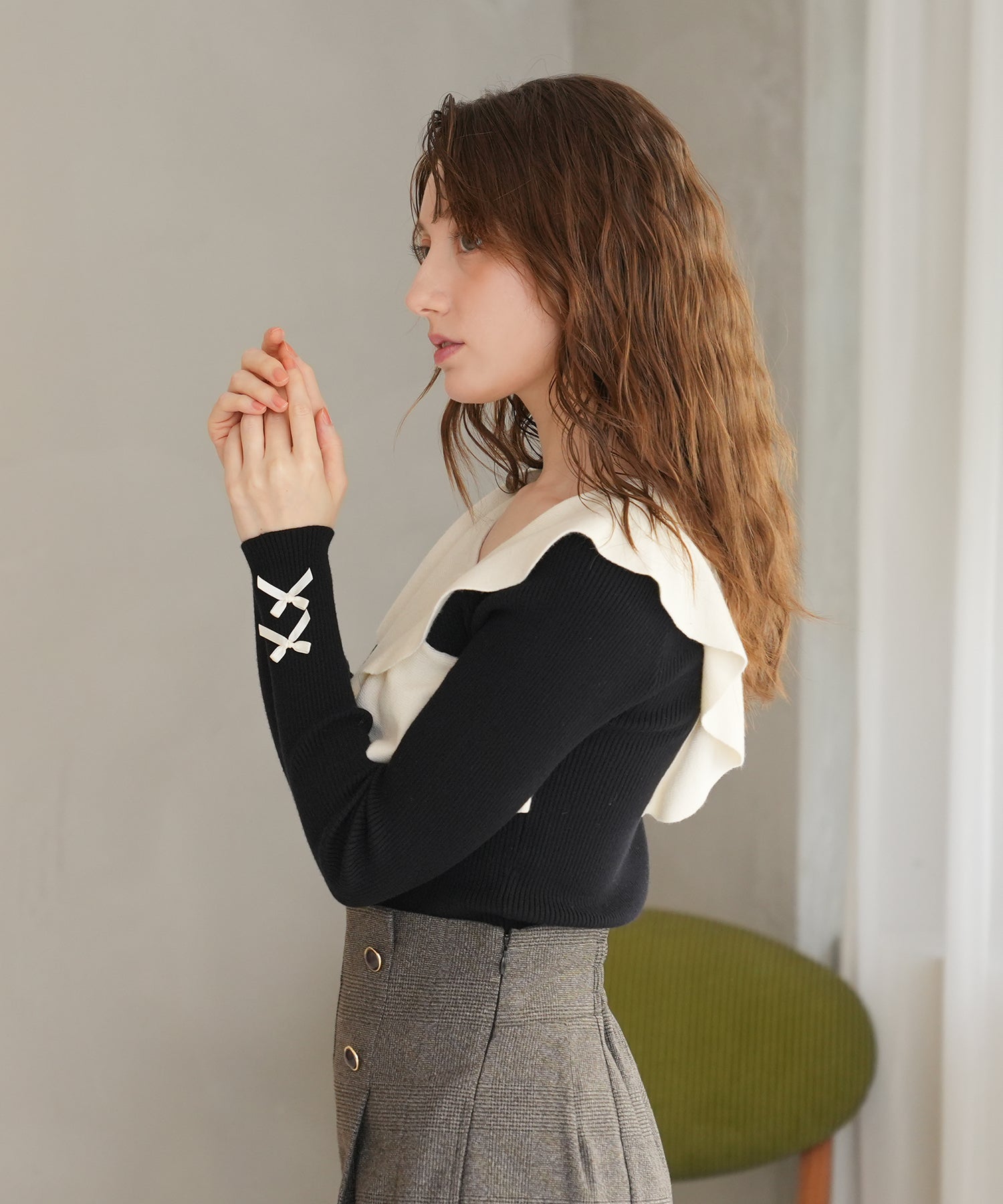 ブラック model:163 着用サイズ:M