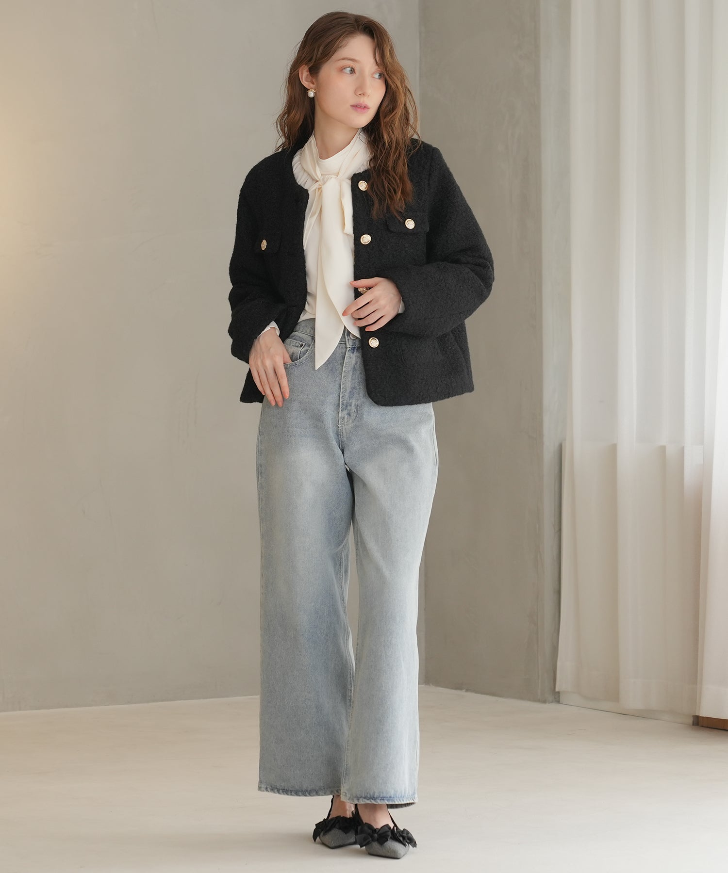 ブラック model:163㎝ 着用サイズ:M