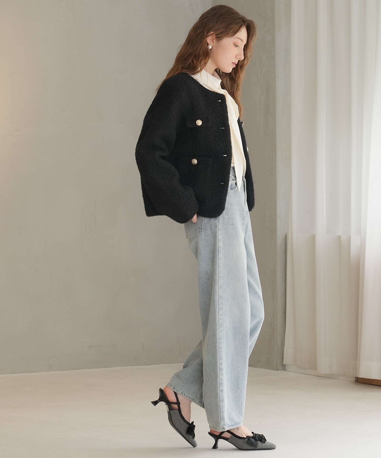 ブラック model:163㎝ 着用サイズ:M