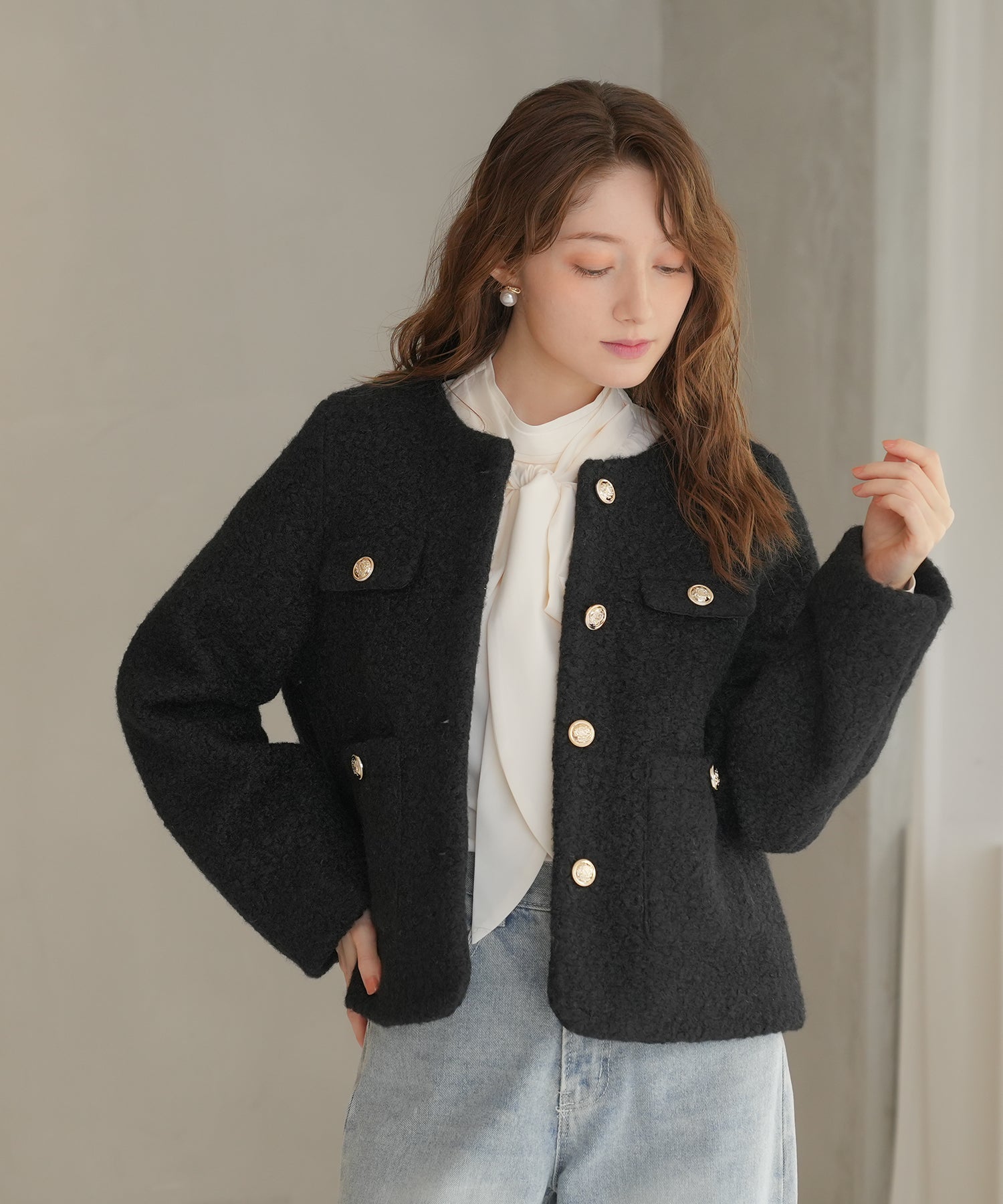 ブラック model:163㎝ 着用サイズ:M