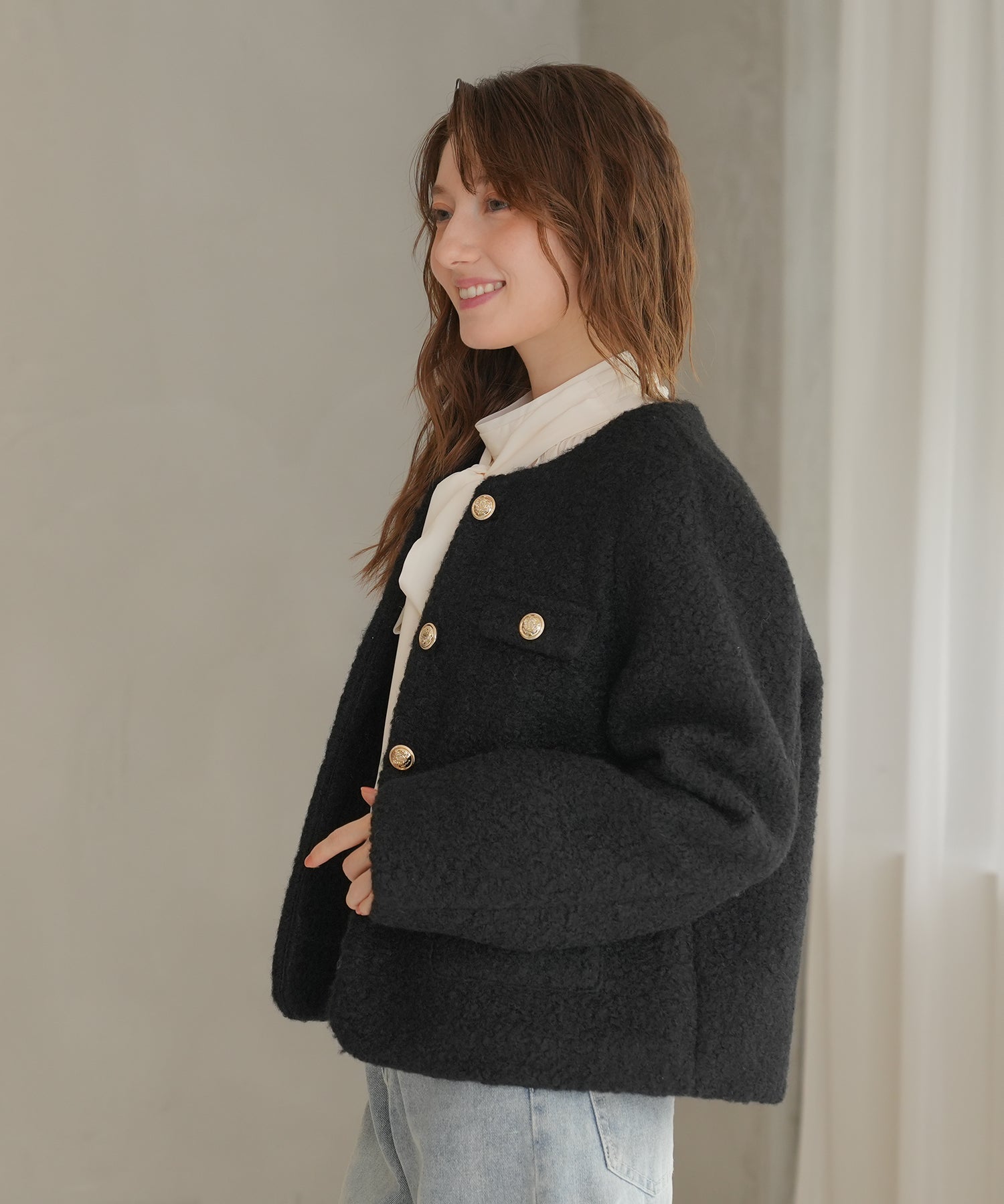 ブラック model:163㎝ 着用サイズ:M