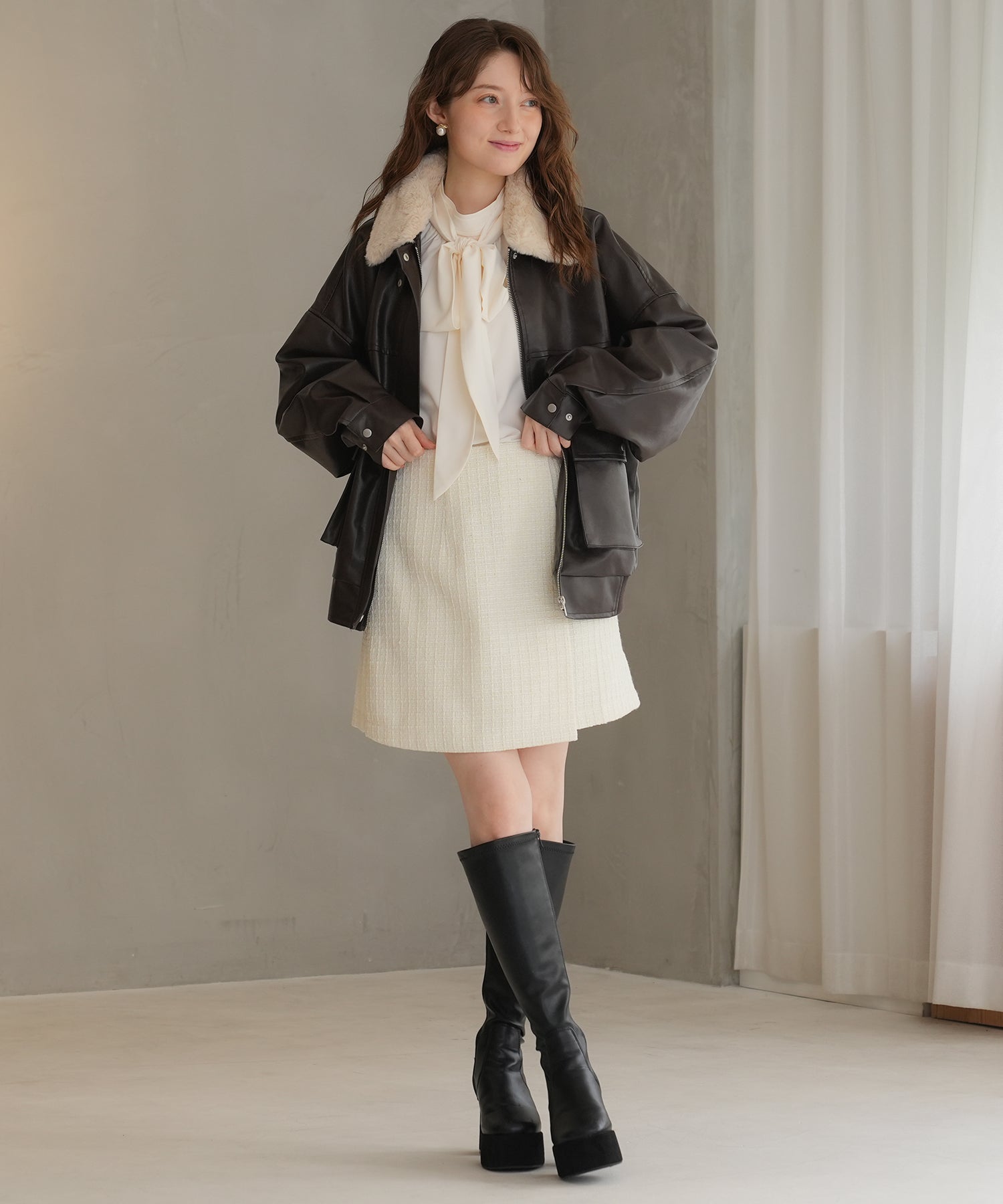 ホワイト model:162 着用サイズ:M